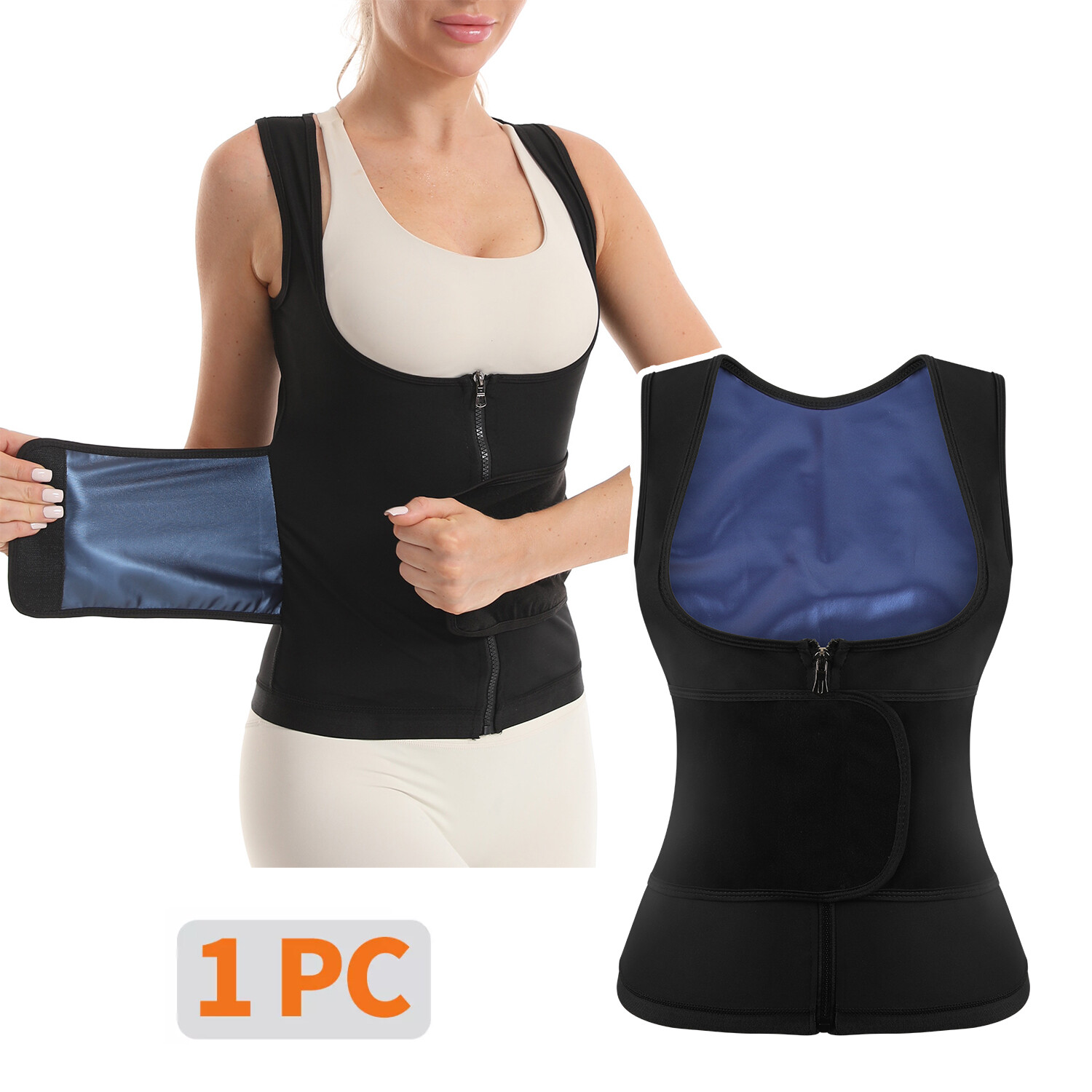 Sauna Sweat Vest Women Slimming Neoprene Thermal Tank Top Gym Fat Loss Shaper US