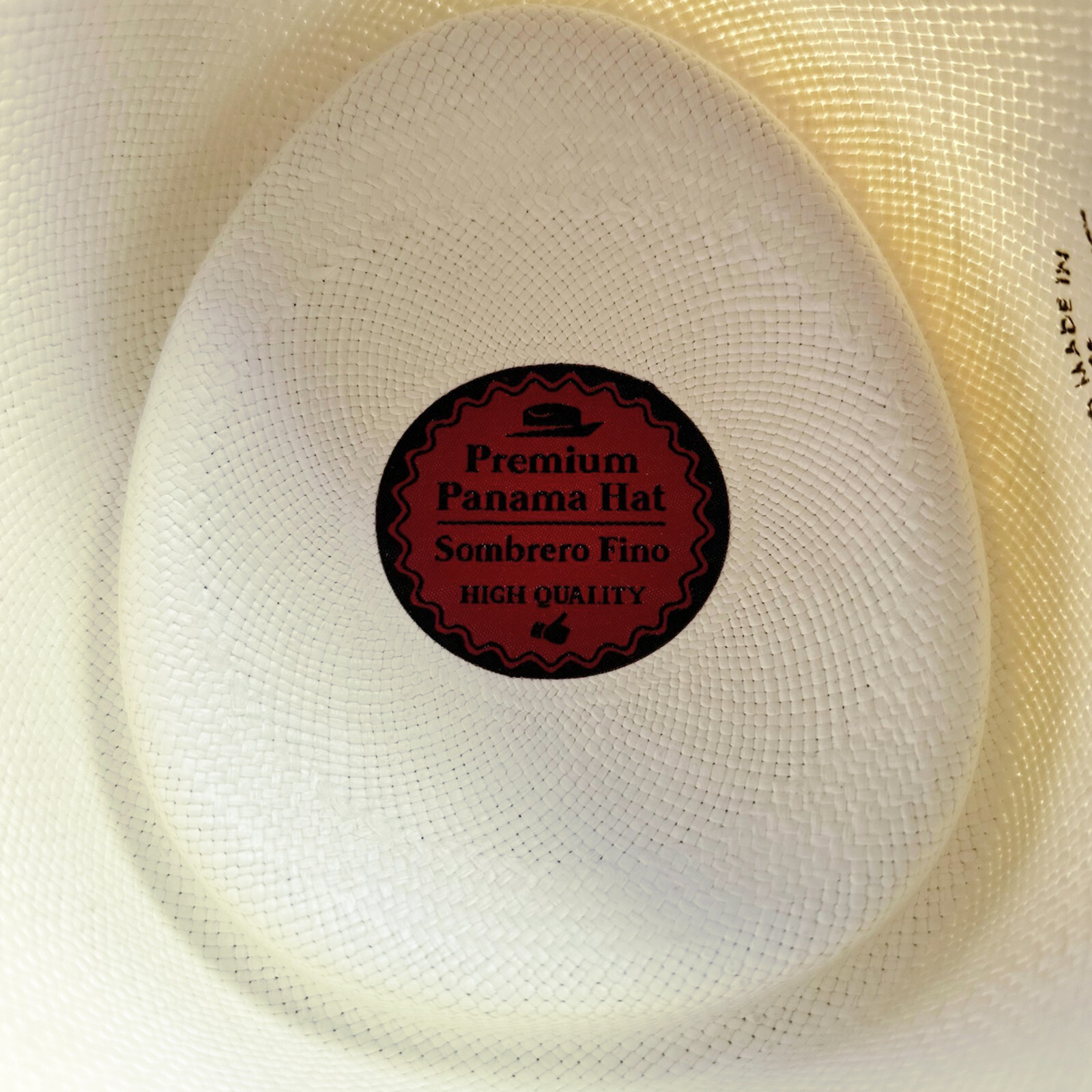 GENUINE PLANTER PANAMA HAT HANDWOVEN IN ECUADOR TOQUILLA STRAW NATURAL COLOR