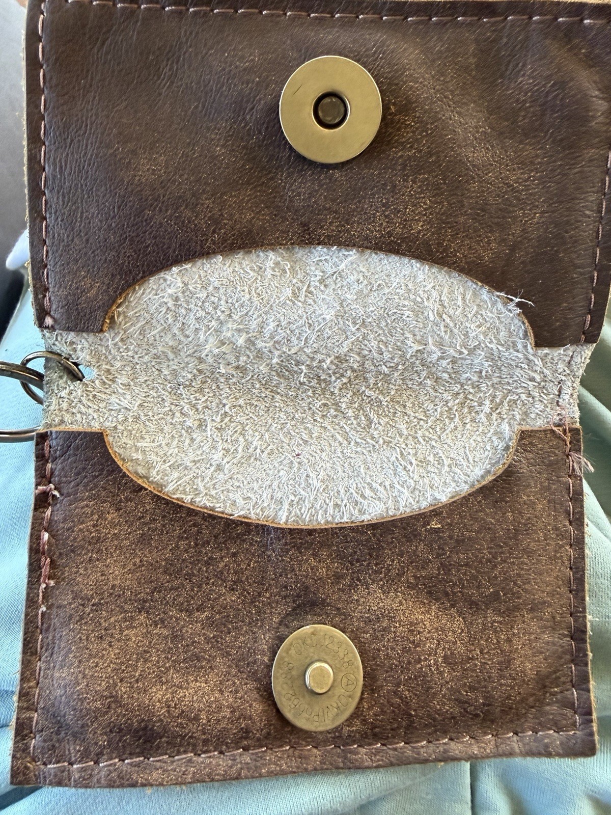 Genuine Leather/Animal Hair Card Holder Keychain Designer Inspired With Logo
