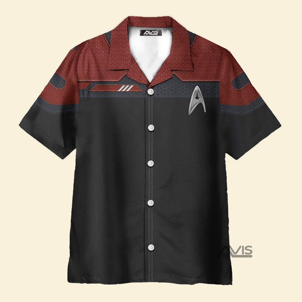 StarTrek Standard Duty Uniform Command Division Cool Cosplay Costume Hawaiian