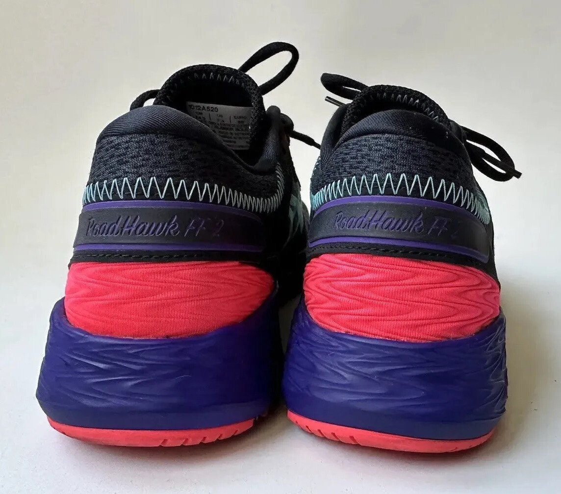 ASICS RoadHawk FF Twist Women Black Ice Mint Running Shoes 1012A520 Sz 7.5 -S28
