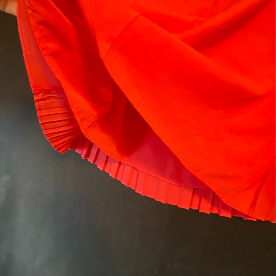 Liz Claiborne Coral-Colored Pleated Sleeveless Blouse Inner Lining Size L