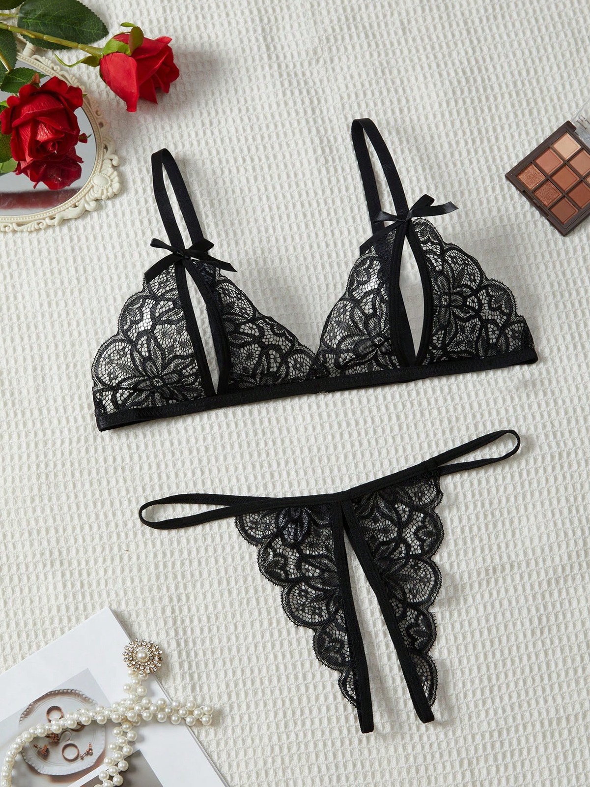 Sexy Lingerie Sleepwear Lace Women G-String Dress Underwear Babydoll Nightwear