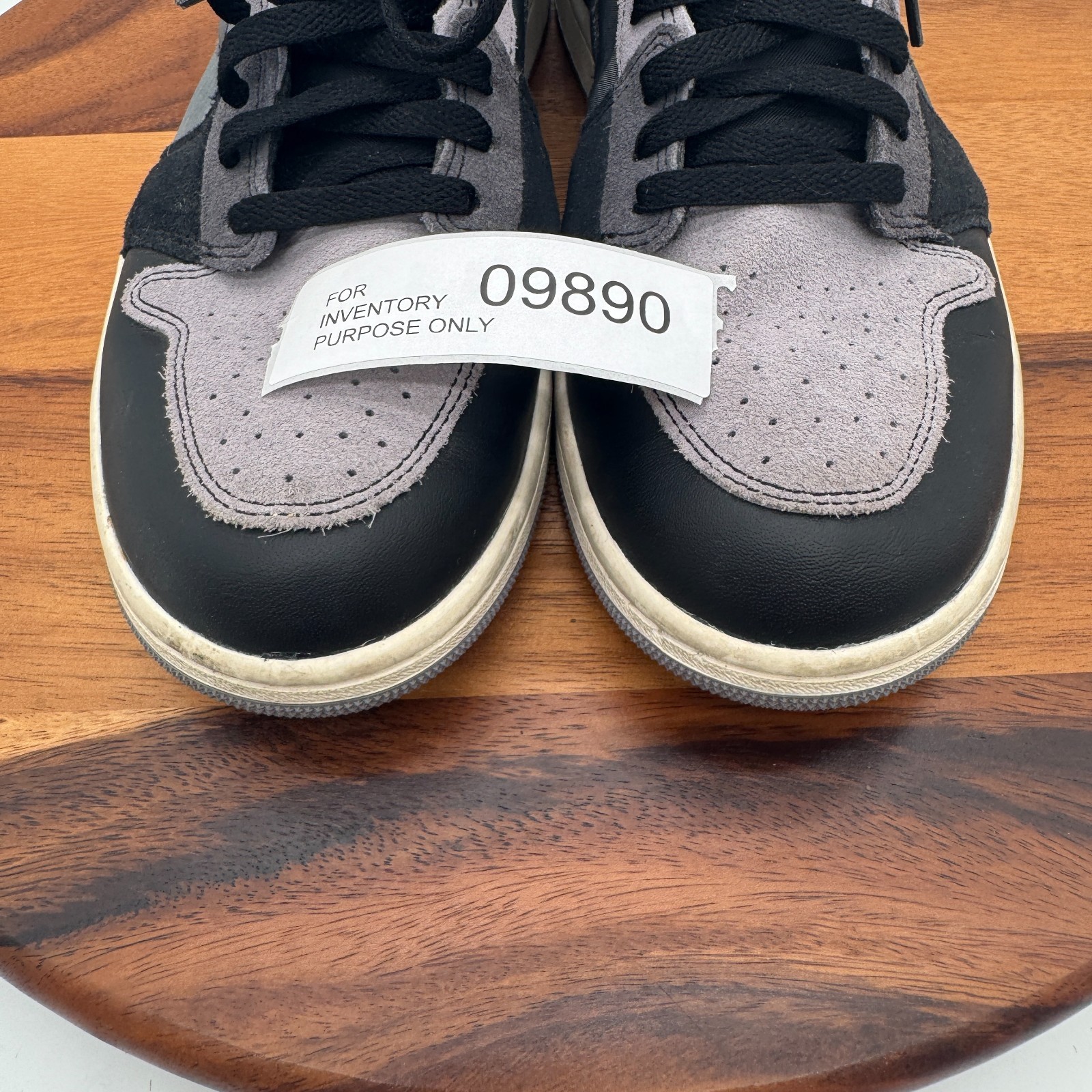 Nike Air Jordan 1 Mid Craft Inside Out Black Grey Mens 11.5 Basketball Sneakers