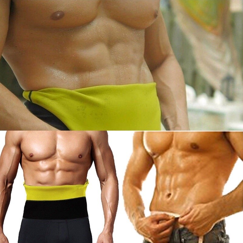 Men’s Sweat Sauna Belt Waist Trainer Body Shaper Compression Abdominal Workout