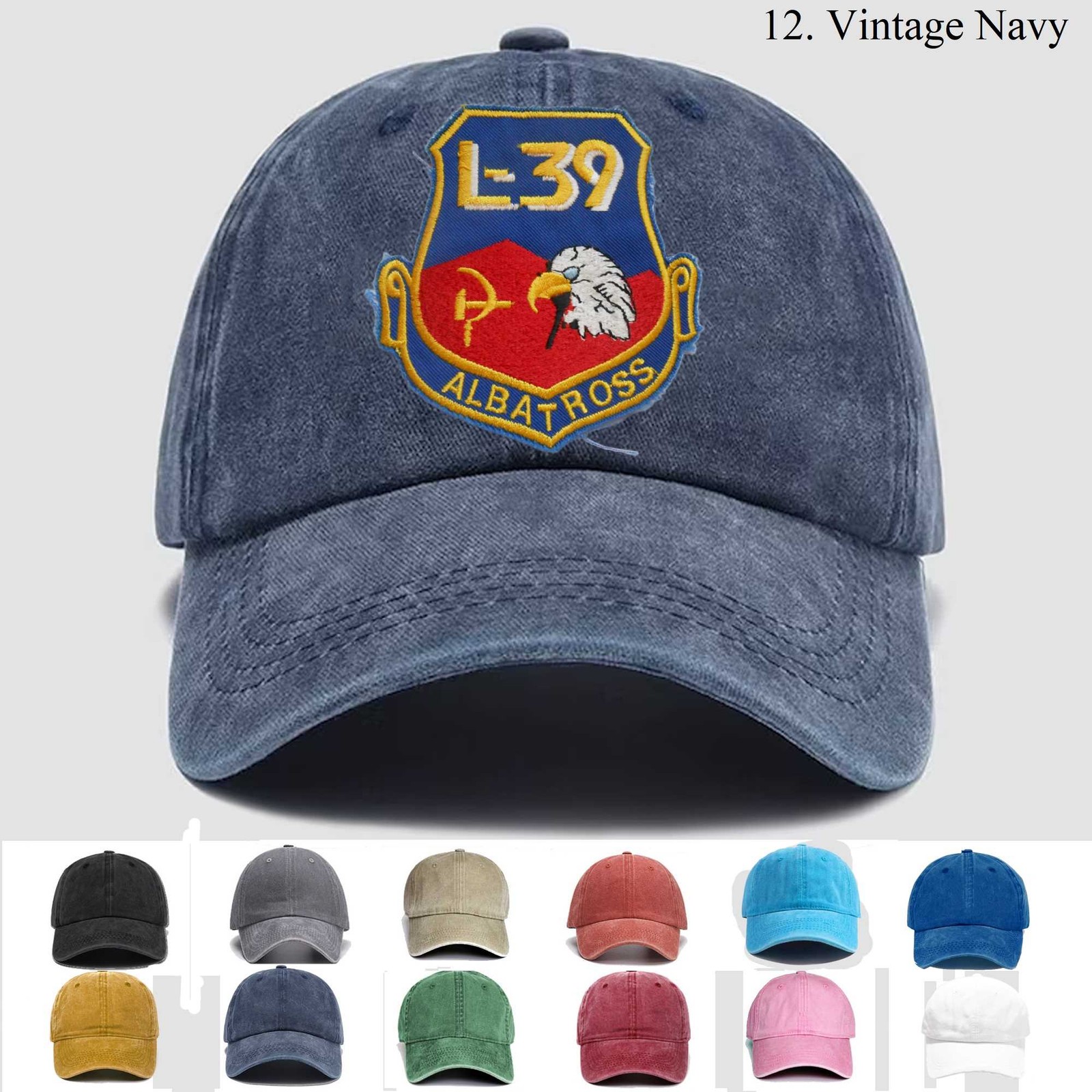Customized Personalization Embroidered Hat L-39 Albatross Squadron, Trucker Hat