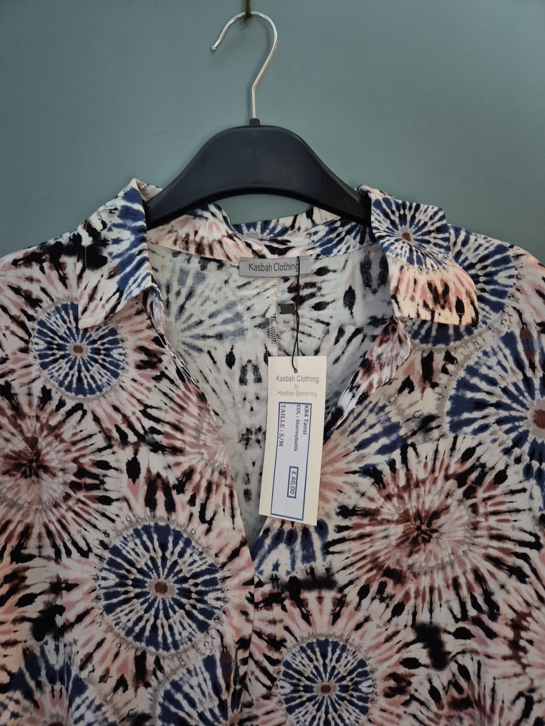 BNWT Kasbah Size S/M Small Medium Multicolour Short Sleeve Shirt Dress (325/148)