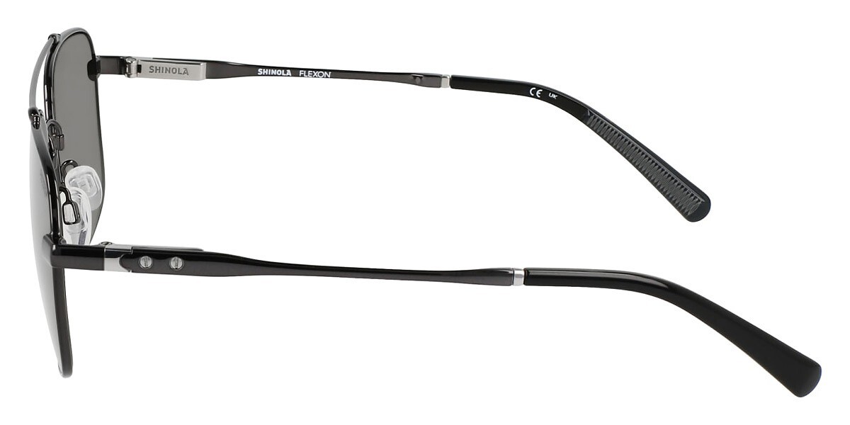 Shinola Collection Flexon Sunglasses SH2100S 001 Satin Black w/Case Retail $300+