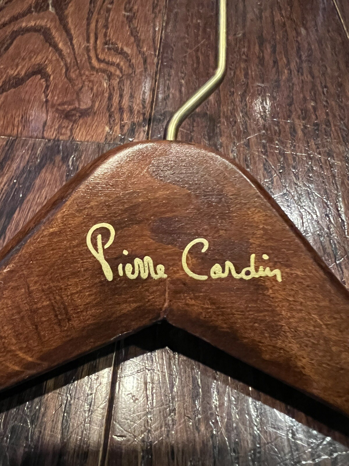 Vintage Pierre Cardin Paris New York MCM Hollywood Regency Coat Clothes Hanger