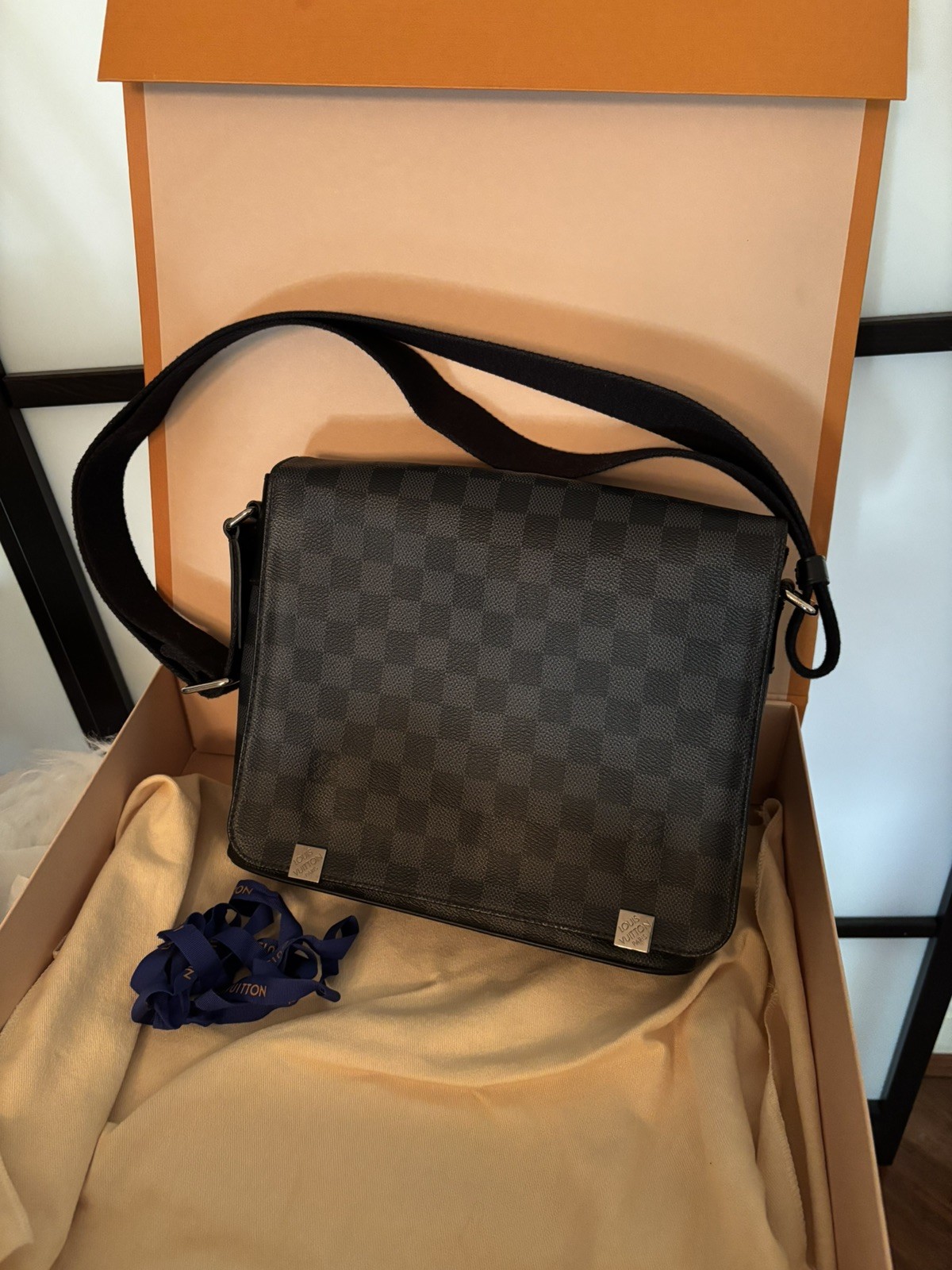 Louis Vuitton Graphite District PM Bag
