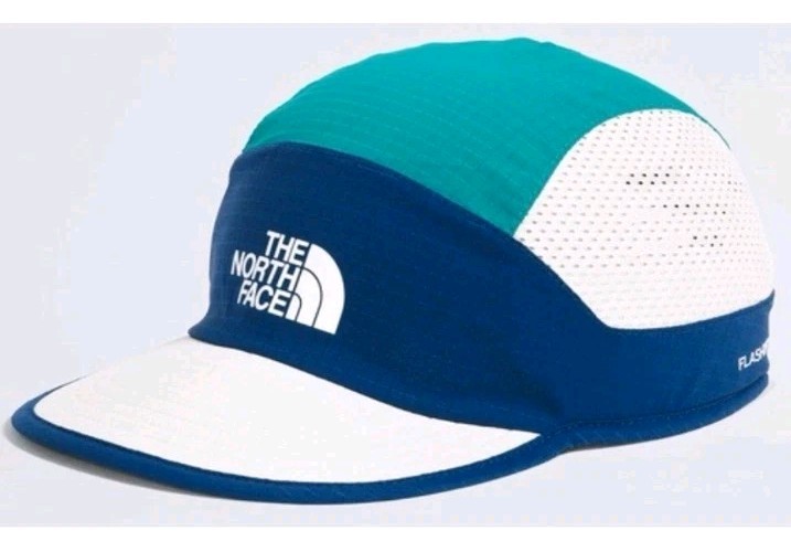 The North Face Summer Lt Run Hat/Cap 5 Panel White-Teal Adjustable