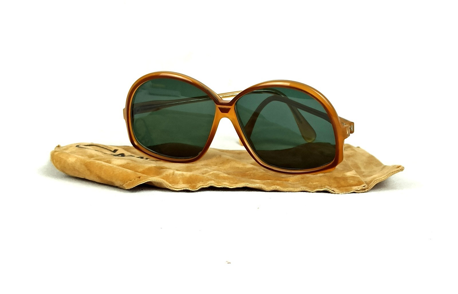 HIP-HOP CAZAL SUNGLASSES WEST GERMANY VINTAGE MOD. 156 ACETATE W/T ORIGINAL CASE
