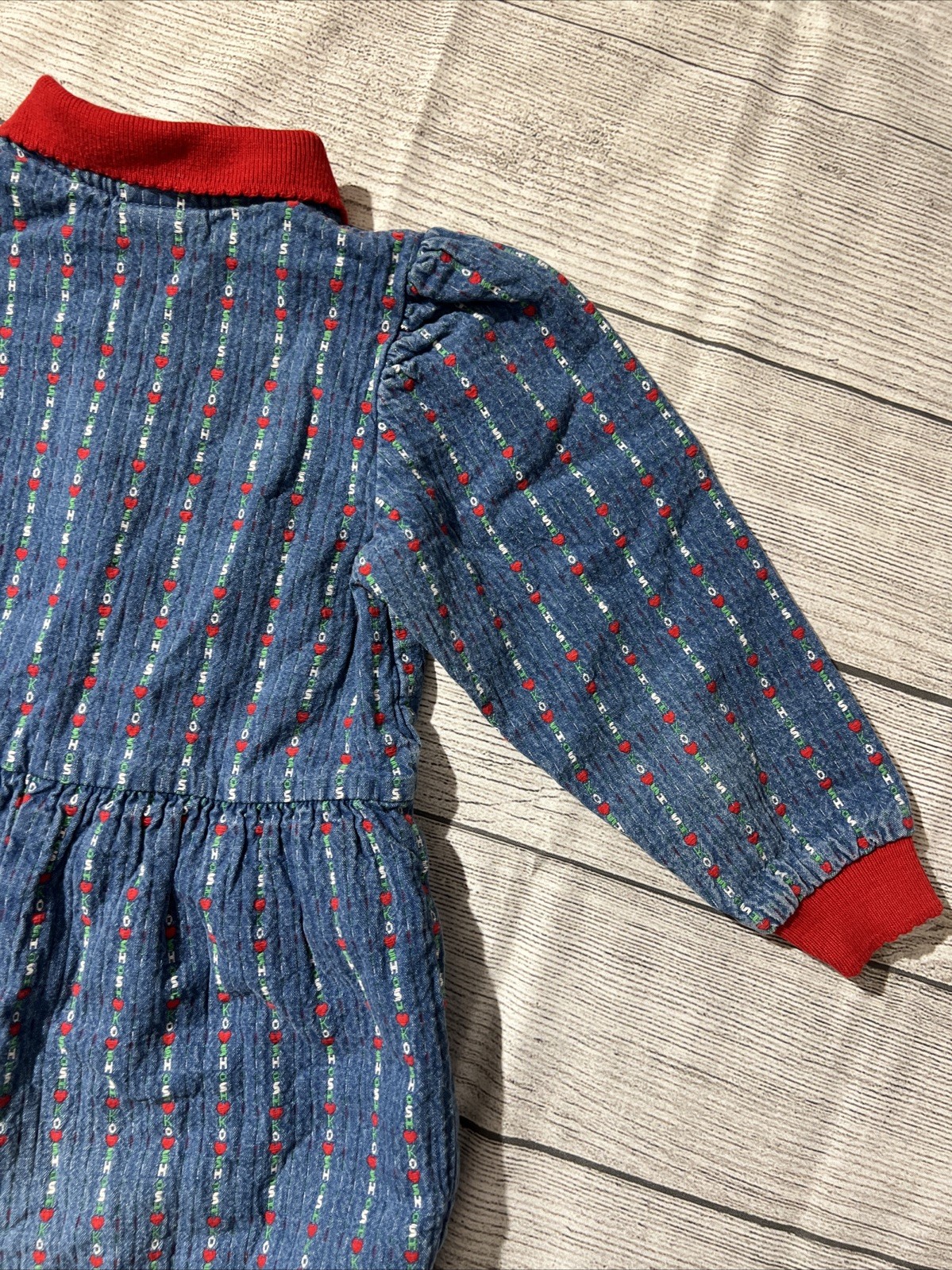 RARE OshKosh B’Gosh Vintage 90s Denim Jumper Romper Size 4T Girl’s Jumpsuit