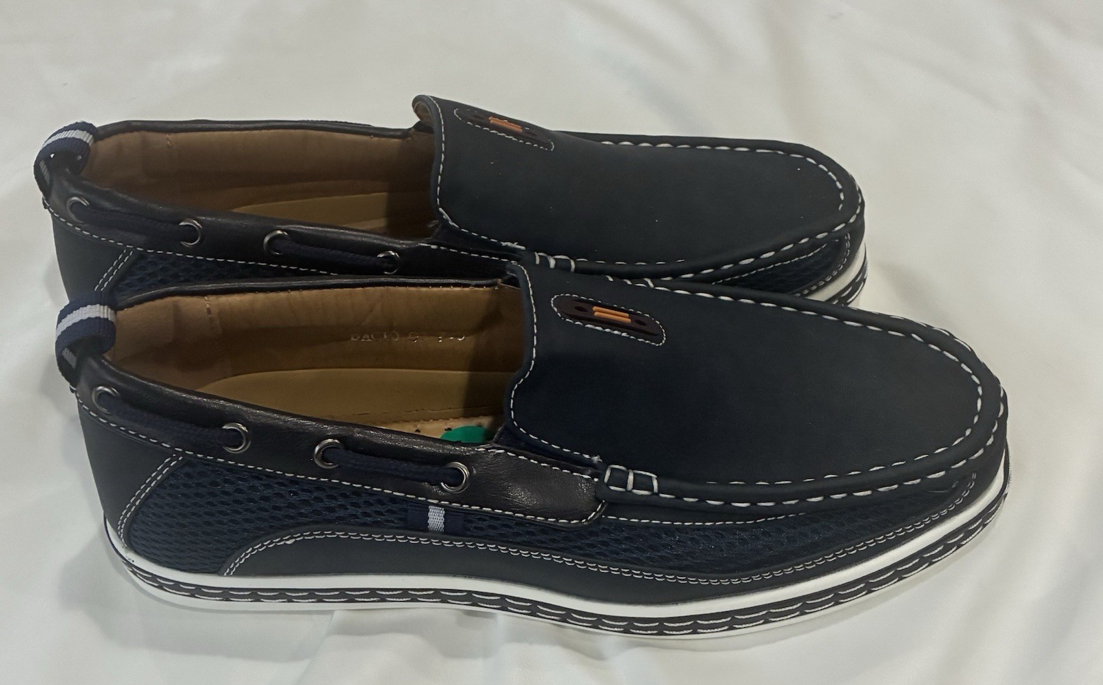 Alberto Fellini Men’s Blue Mesh Slip-On Loafer Shoes Contrast Stitching 11