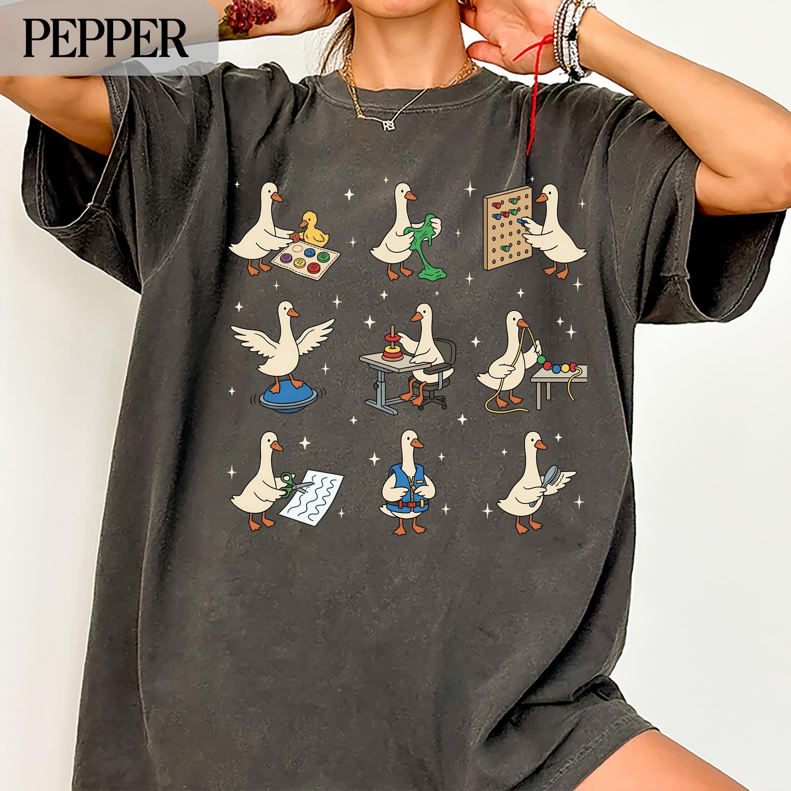 Occupational Therapy Goose Vintage Retro Shirt Sweatshirt OT PT SLP Gift Tee
