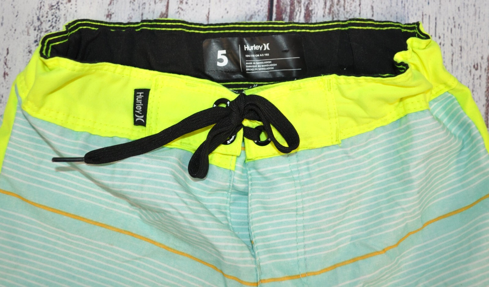 Hurley Boy’s Size 5 Stretch Quick Dry Back Pocket Swim Shorts