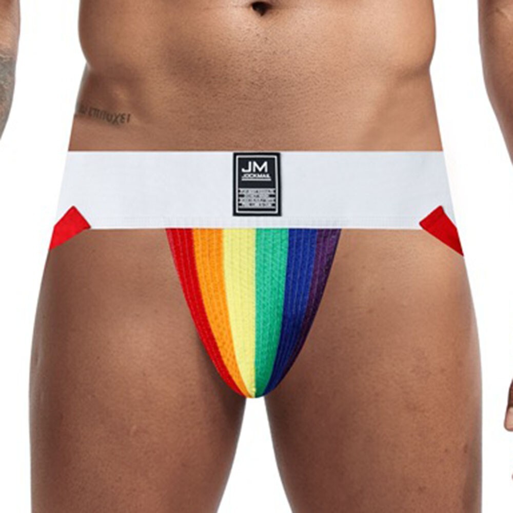 2 Pairs Men’s JOCKMAIL Jockstrap Underwear for Gym Workout Support Sizes M XL