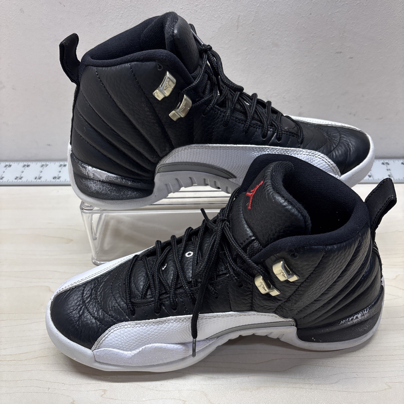 Size 8 – Jordan 12 Retro Playoff 2022 CT8013-006 Black White Sneakers READ