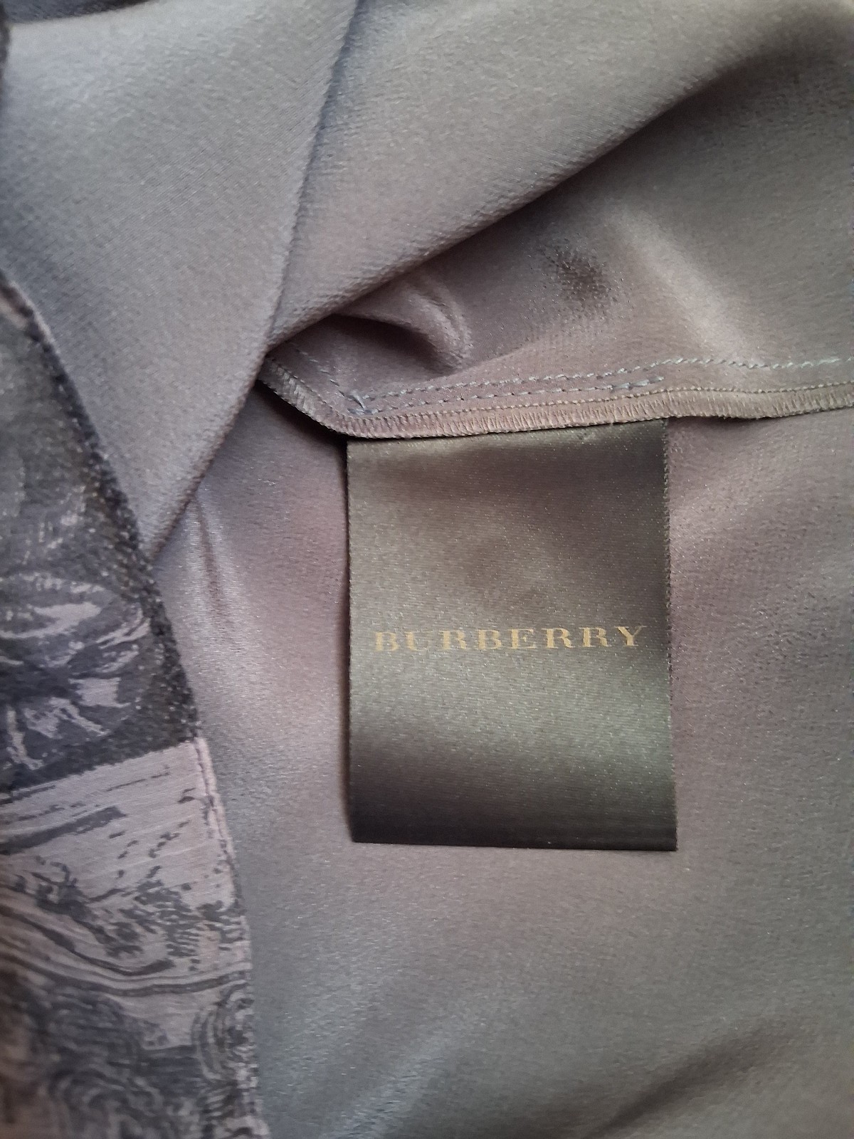 Authentic Burberry Old Masters painting silk dress, size EU 40