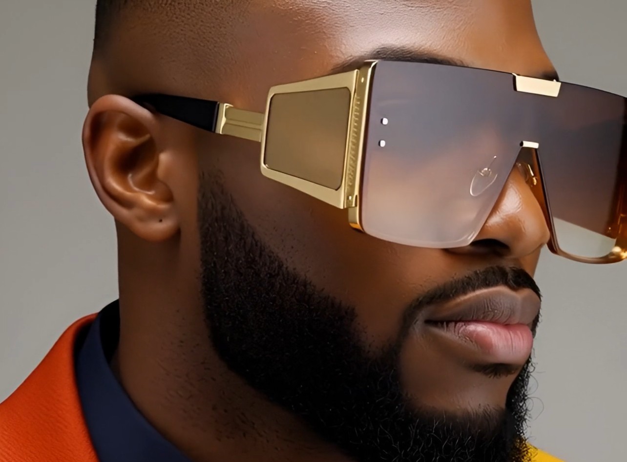Sunglasses Dark Black Lens Men Hip Hop Cholo Square Gangster Stylish Outdoor New