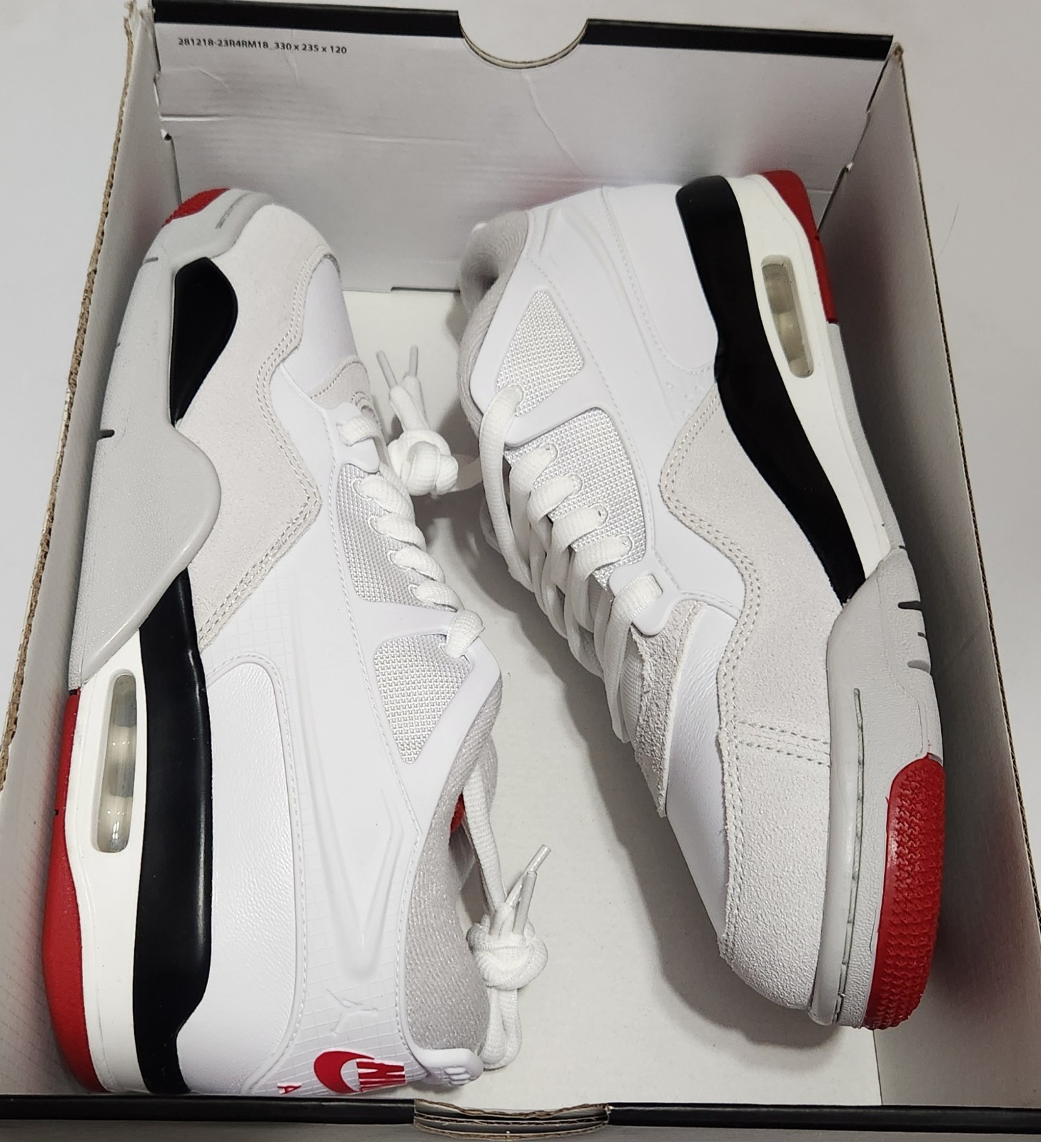 Nike Air Jordan 4 RM White Varsity Fire Red Black Mens Shoe Size 10.5 FQ7939 102