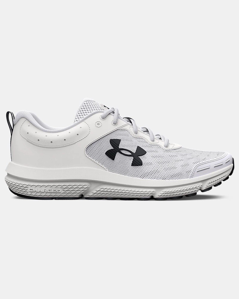 Under Armour Men’s UA Charged Assert 10 3026175-104 Shoes White/Black US 9.5M H5