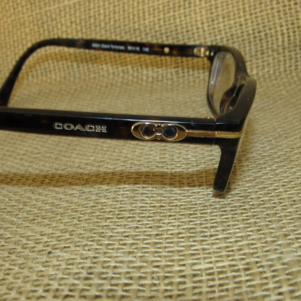COACH HC 6054 Elise 5001 Eyeglass Frames Dark Tortoise Full Rim ~ Original Case