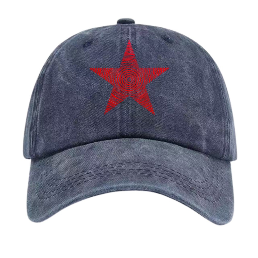 Vintage Five – Pointed Star Personalized Trendy Baseball Cap Casual Cap