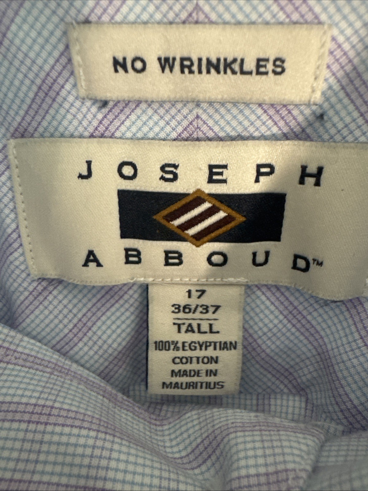 Joseph Abboud Dress Shirt Egyptian Cotton 17/37