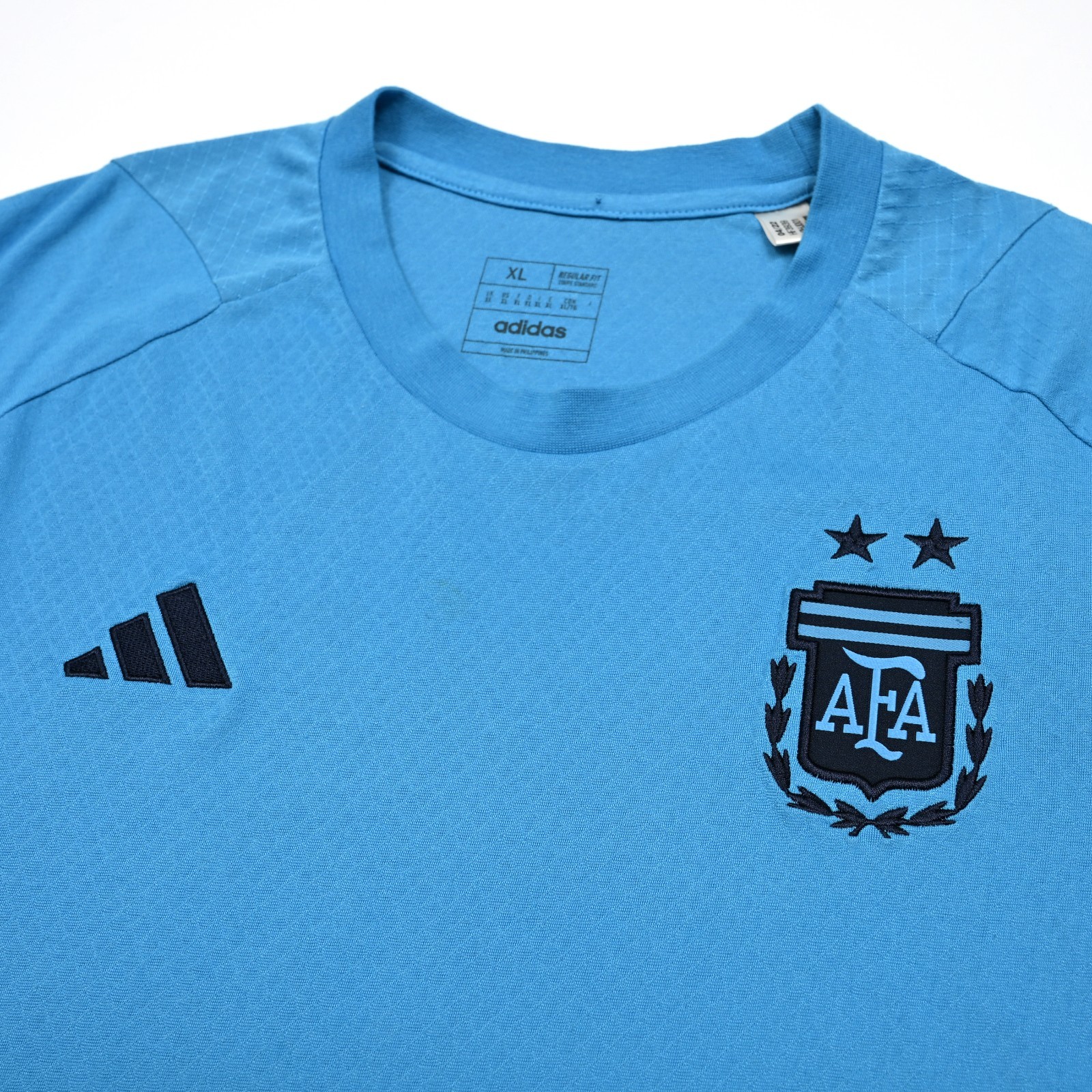 Argentina 2022 Training Football Shirt Jersey Adidas Mens Blue XL Soccer Tiro 23