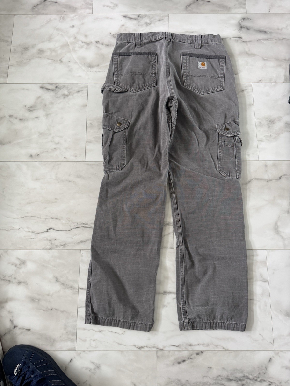 Carhartt Men’s Carpenter Pants Double Knees Light Grey 33