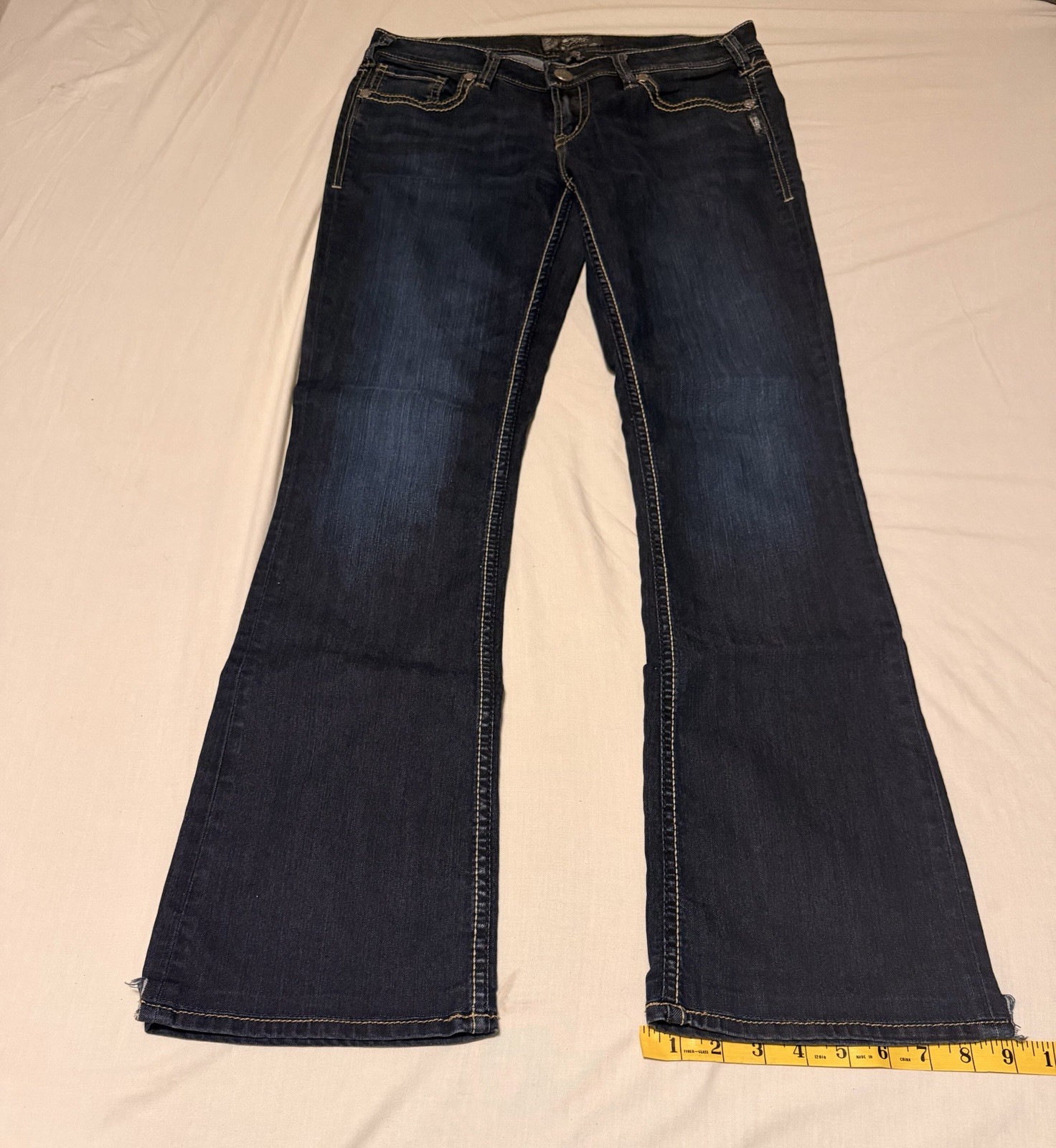 Silver Jeans Co. Aiko Bootcut Jeans Women’s Dark Wash Blue Stretch Denim