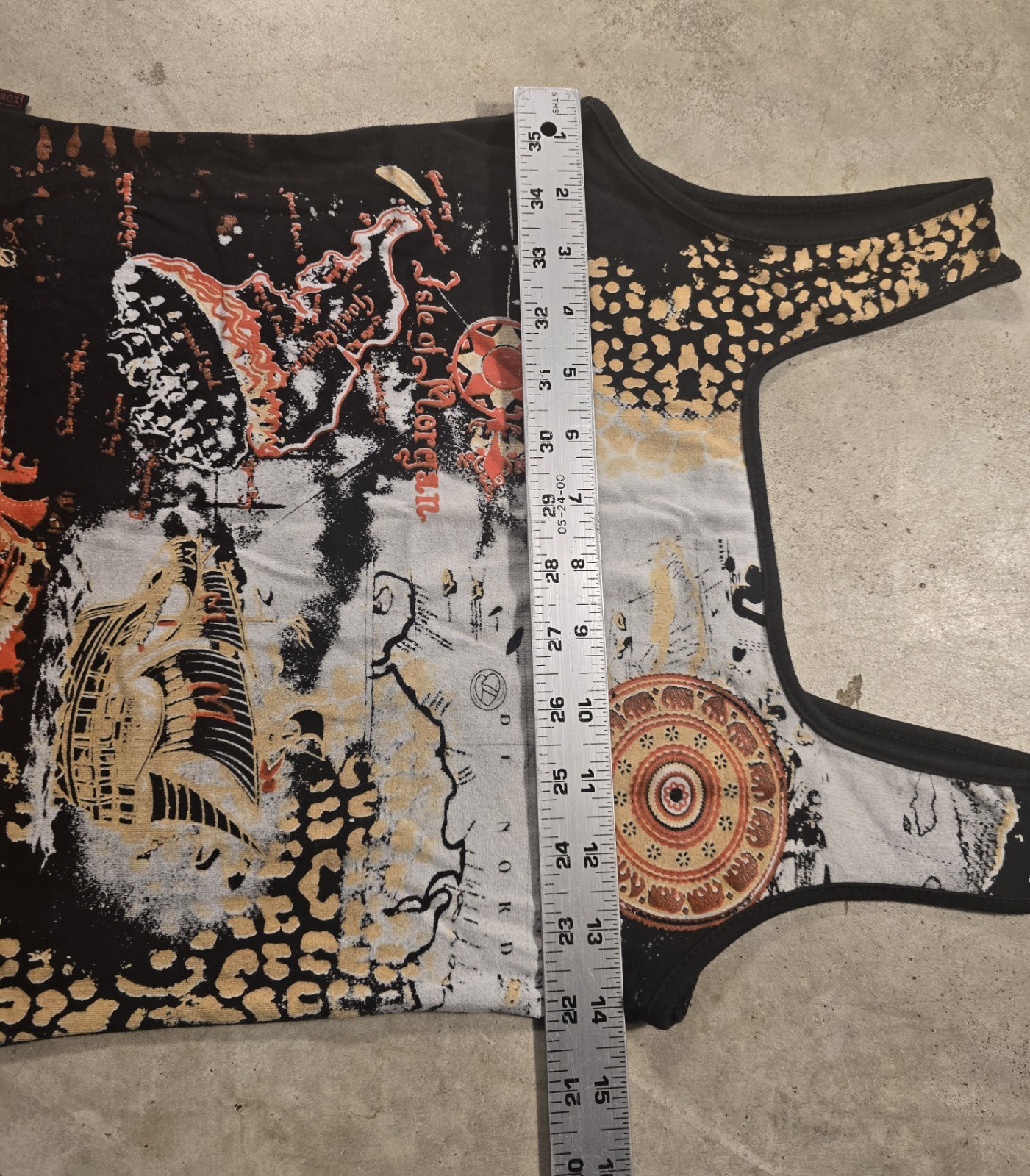 Morgan de Toi Vintage Y2K Ship Sailing Graphic Tank Top 00s