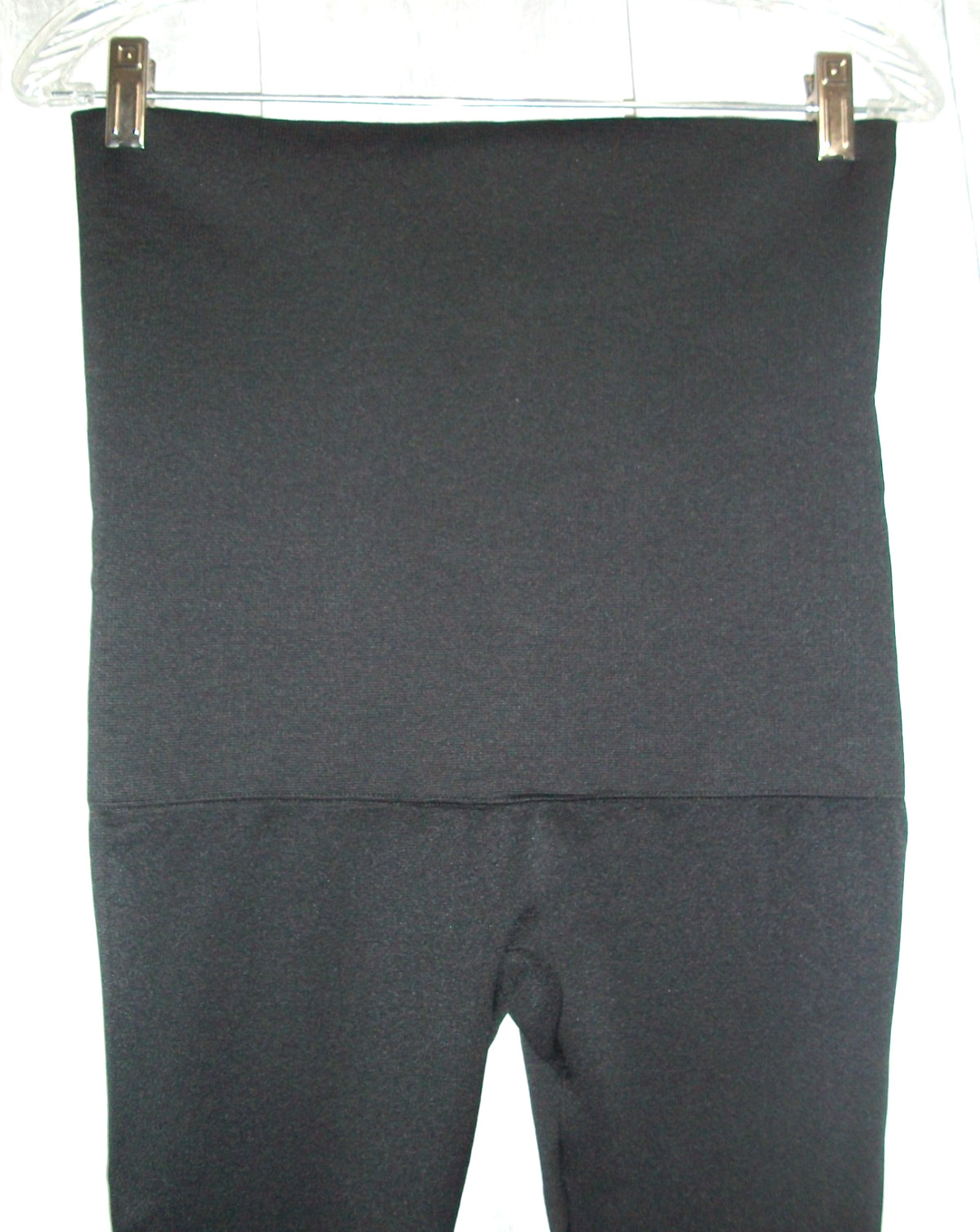 BLACK M/L COMPRESSION STRETCH HI WAIST PANT GIRDLE SHAPER~TUMMY THIGH CONTROL~