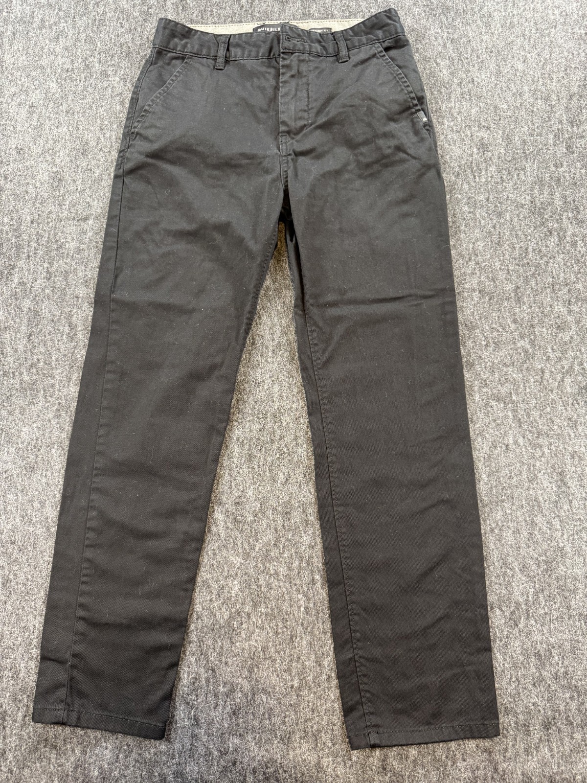 Quicksilver Men’s Black Pants Size 26 Straight Fit