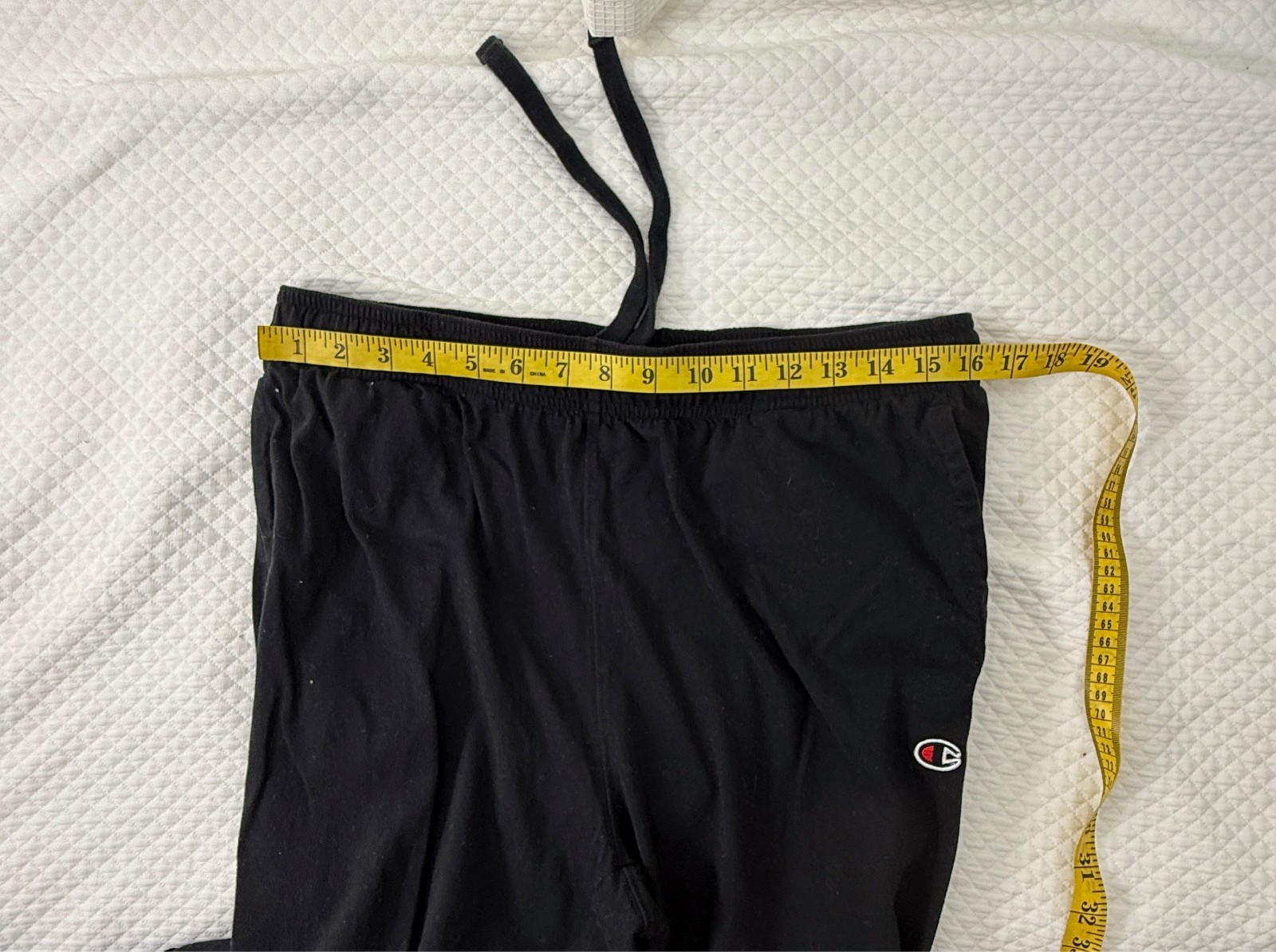 Champion Mens Powerblend Open Bottom Pant Black Size L Relaxed CPM253PA69003