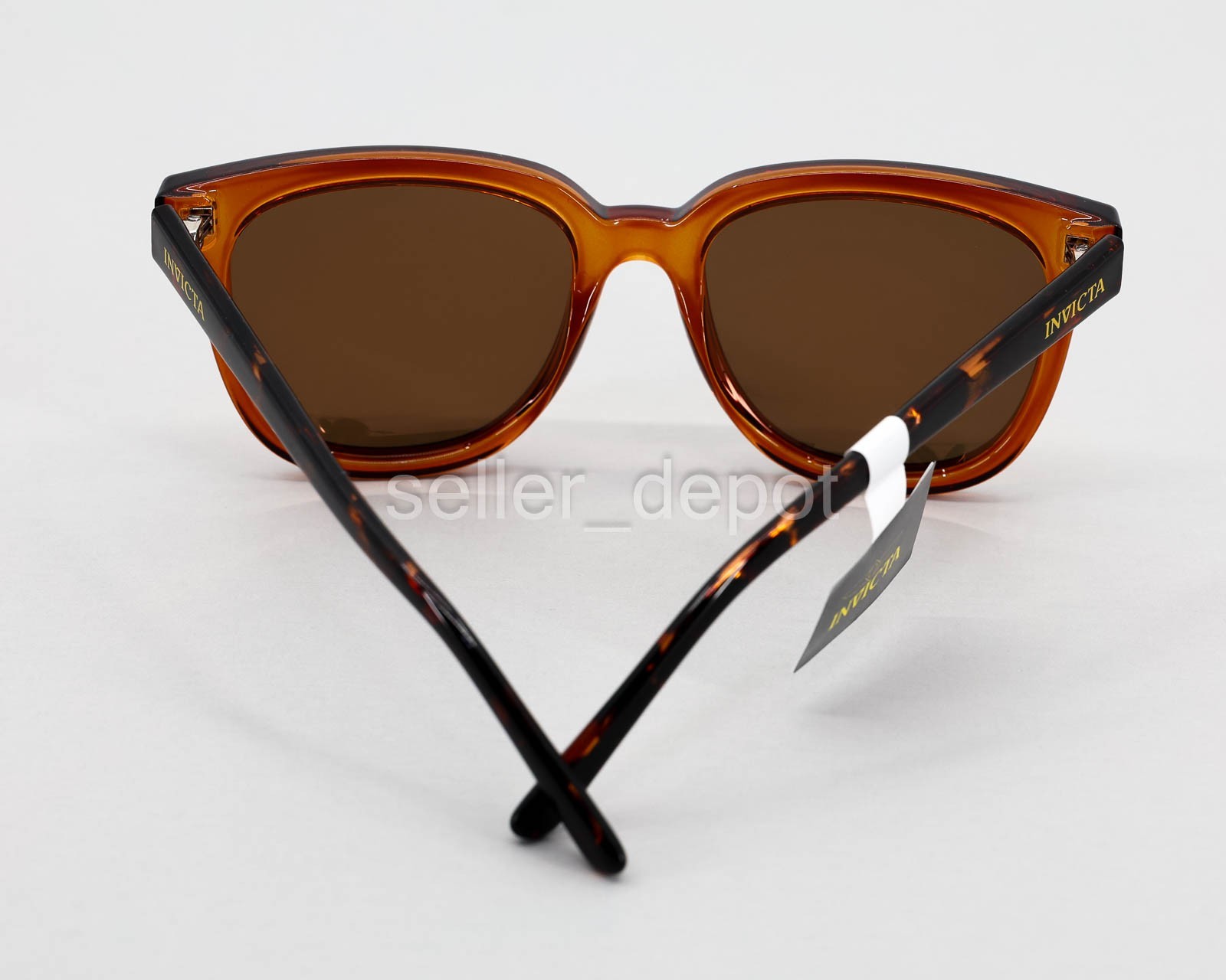 NEW Invicta Unisex Polarized Sunglasses IEW061‑03 Champagne w soft & hard Cases
