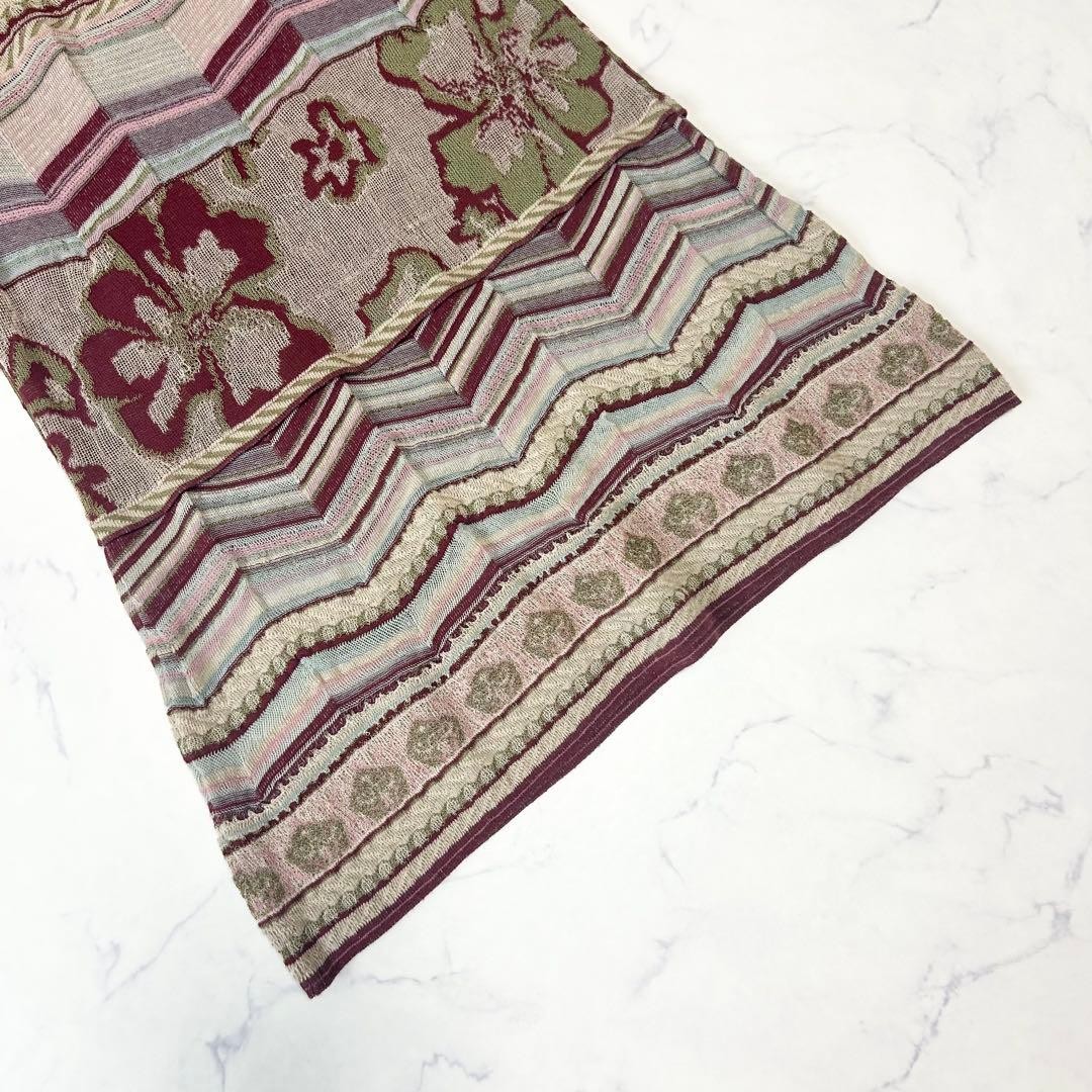 M.&KYOKO Multi-Pattern Jacquard Knit Dress Size 2