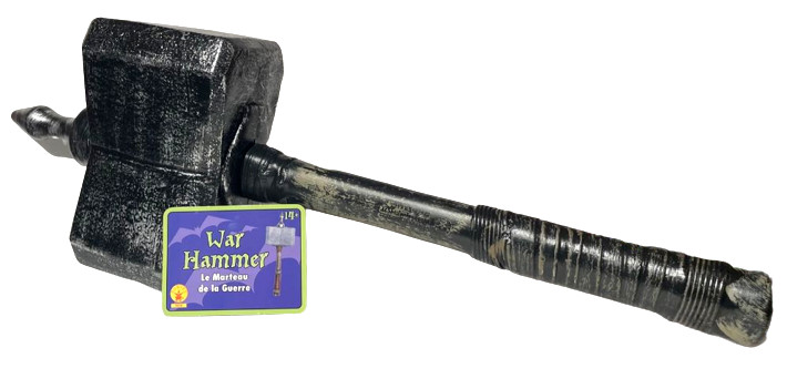 23″ MEDIEVAL WAR HEAD HAMMER Jumbo Thor Costume Weapon Prop Viking Battle Mallet