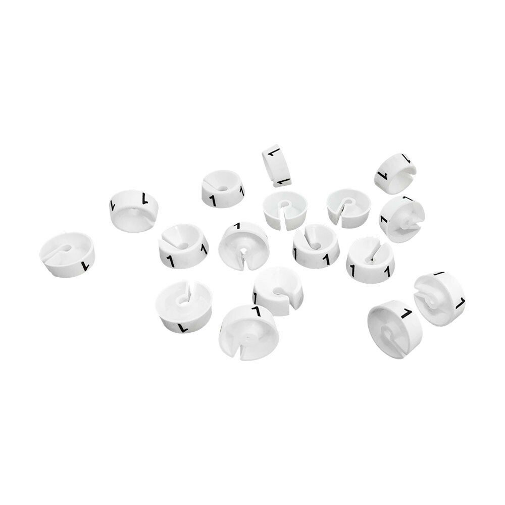 25 Pc Snap On Size Dividers No.1 Number For Clothes Hangers Garment Marker Tag