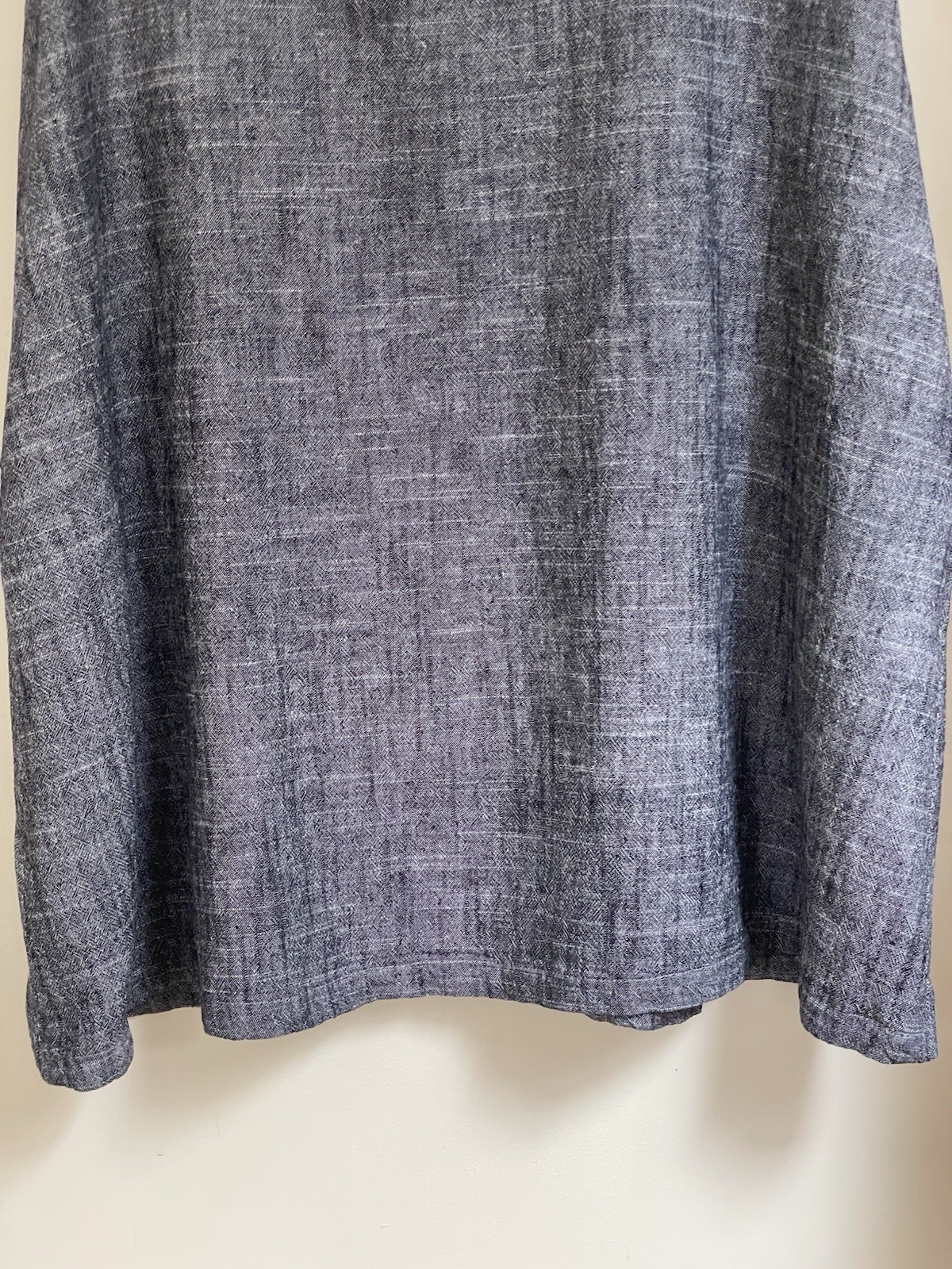 Bella Blue Shift Dress Blue Linen Look Size L/XL Unworn No Tags