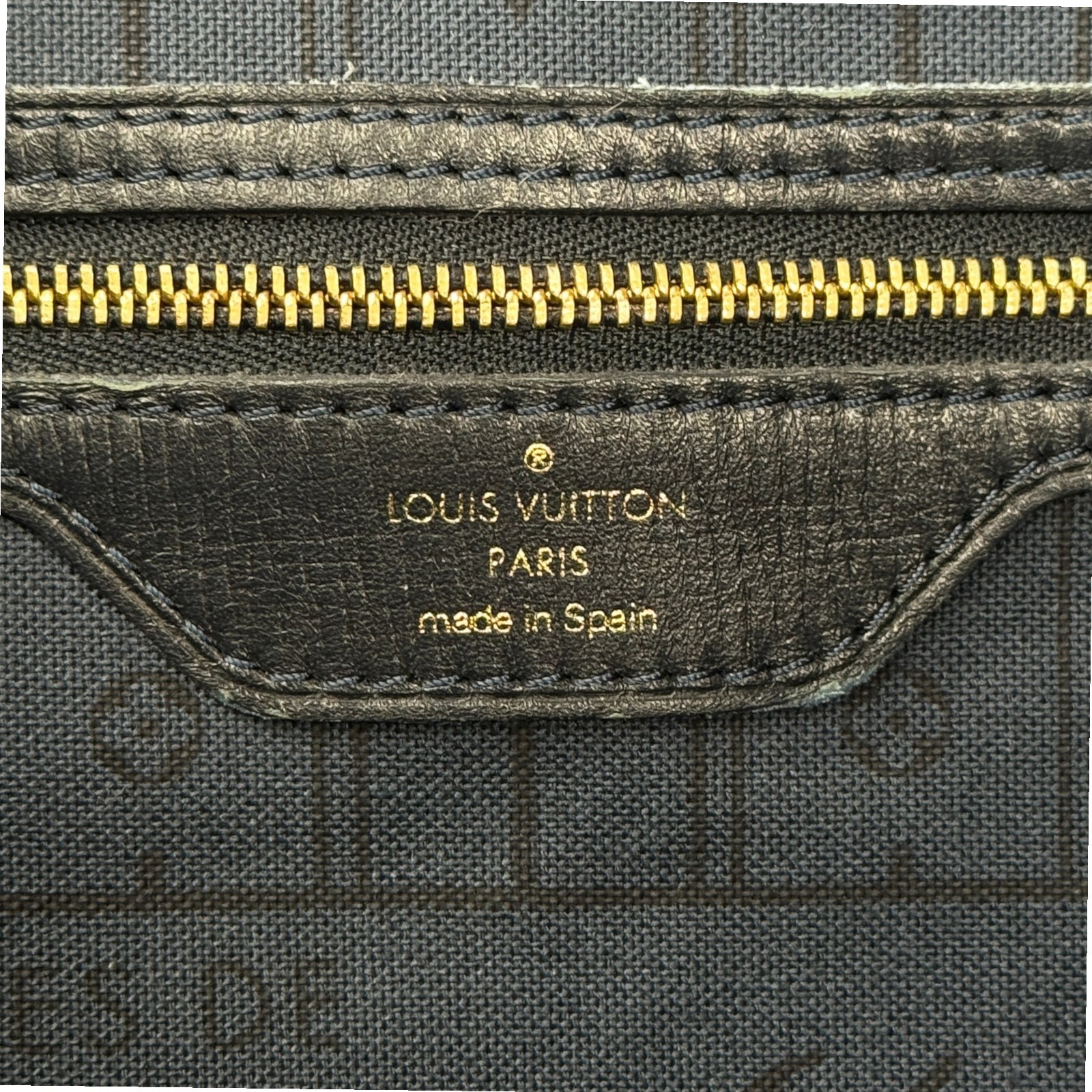 LOUIS VUITTON Neverfull MM Monogram Idylle Canvas Navy Shoulder Tote Bag M40514