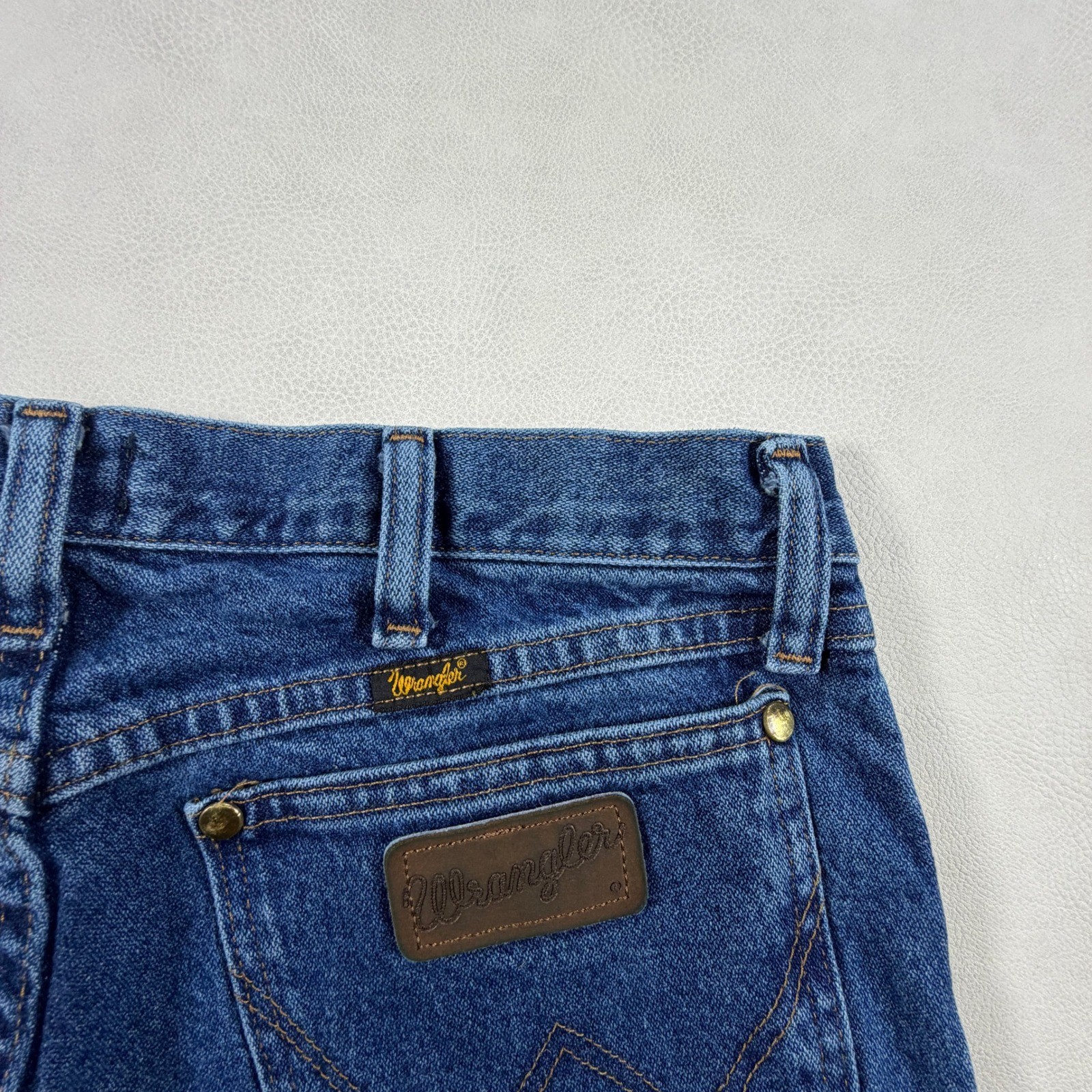 Wrangler 47MWZ Mens 32×32 Regular Fit Cowboy Cut Jeans Blue Premium Performance