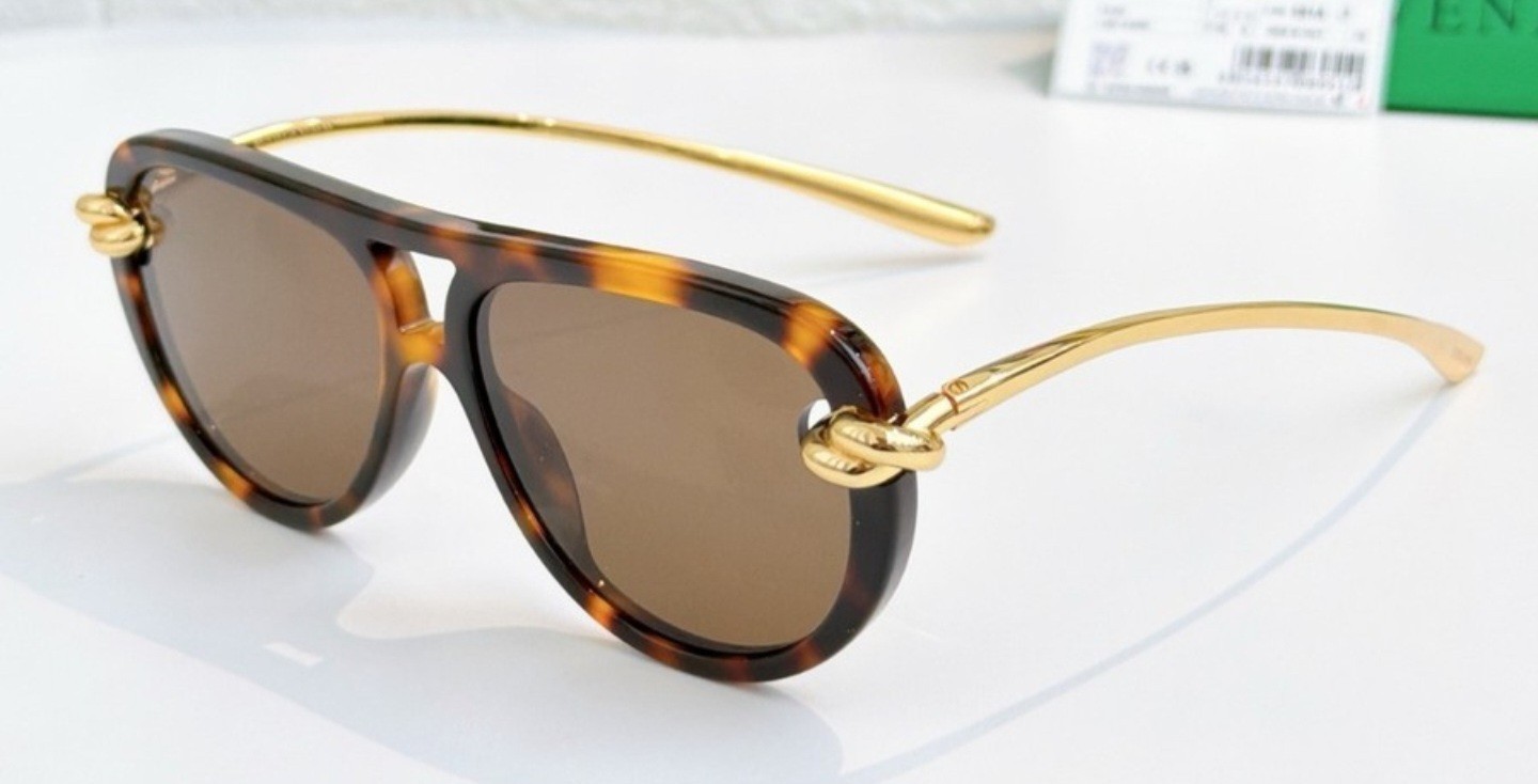 BOTTEGA VENETA BV1418S TORTOISESHELL FRAME BROWN LENSES