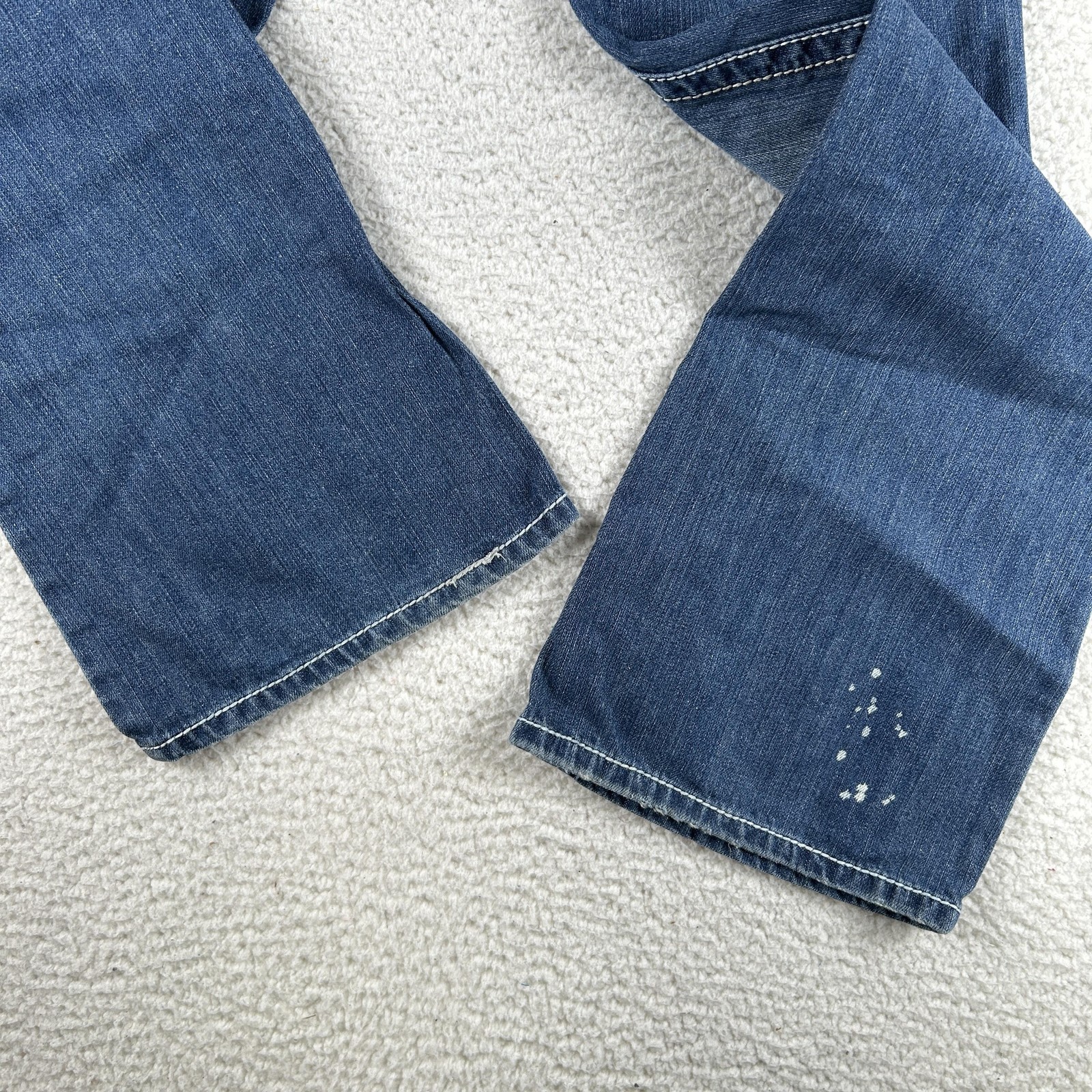 Vintage Amethyst Jeans Womens 11 Medium Wash Distressed Bootcut Low Rise Y2K