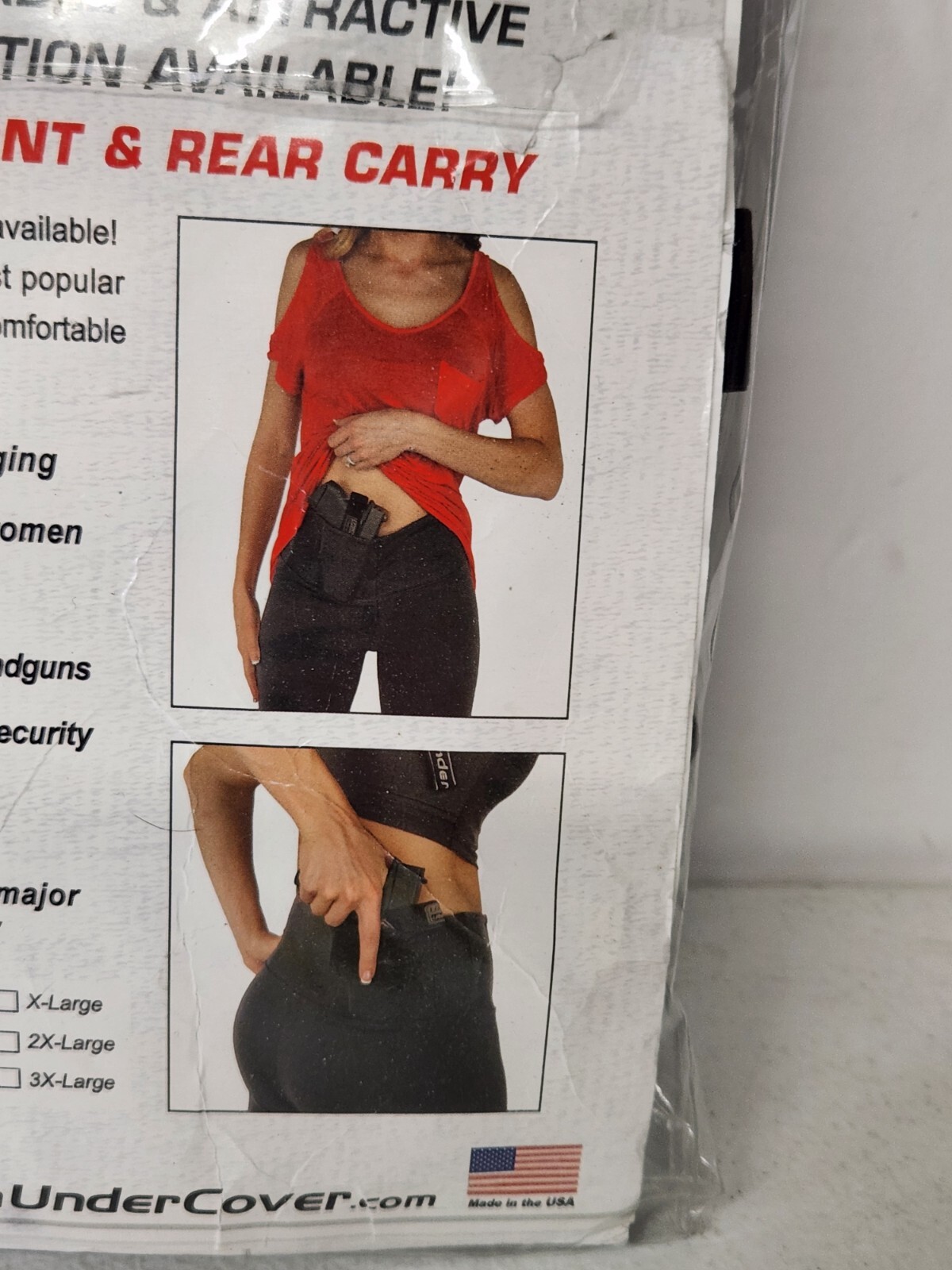 UnderTech Undercover Concealment Leggings Women’s Size S Black Made USA