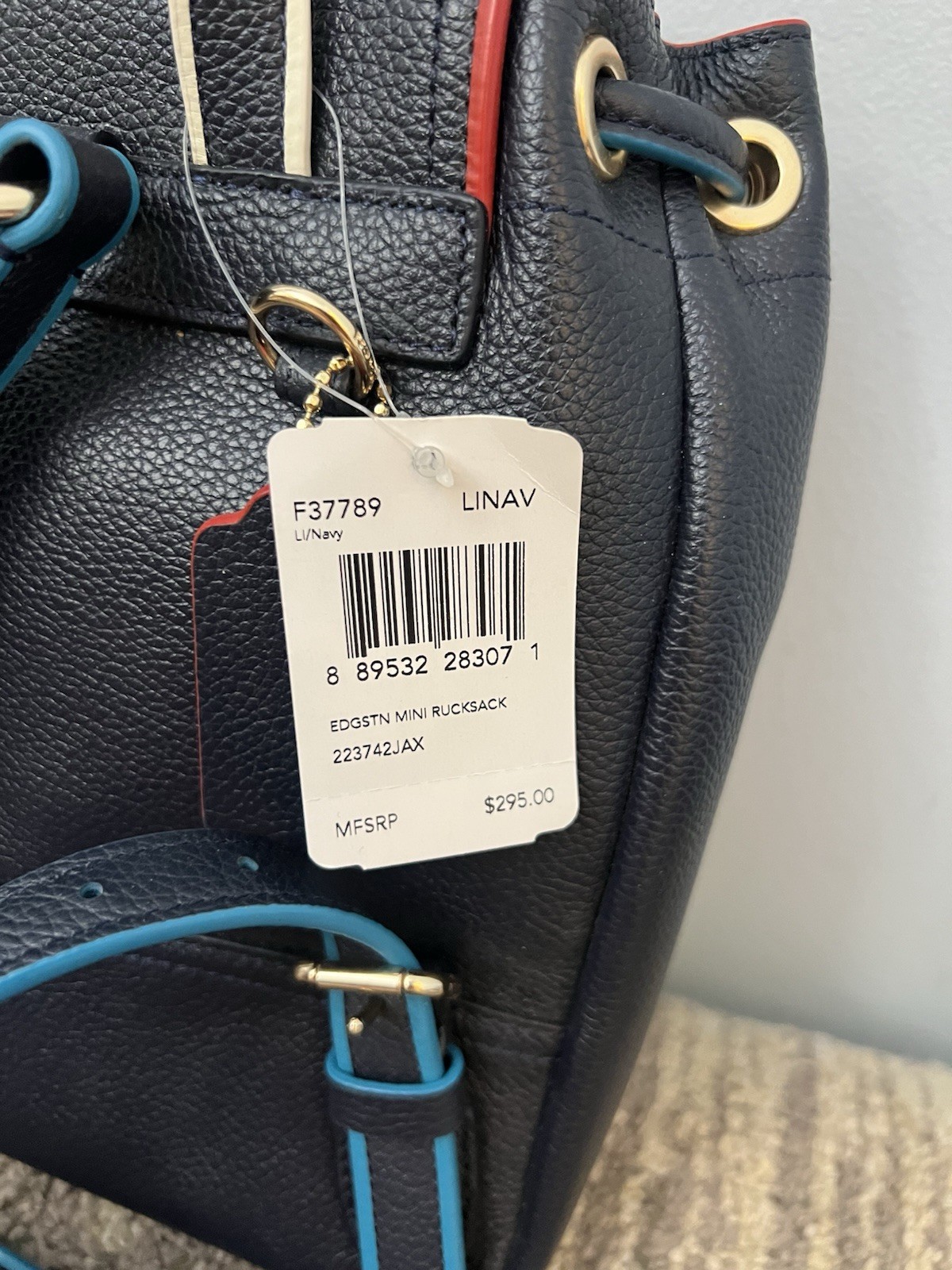 COACH 37789 Edgestain leather mini Backpack NWT