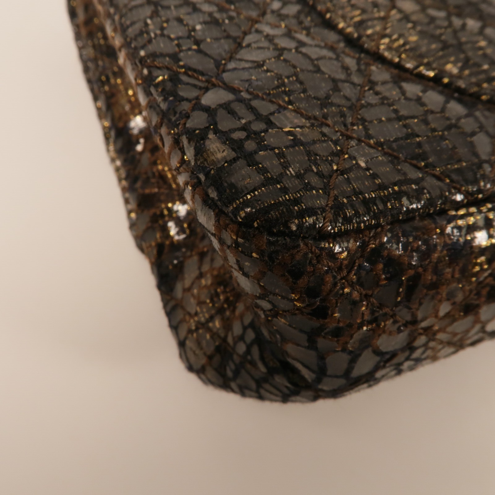 CHANEL CC Shanghai Icons Flap Bag Chain Shoulder Bag Tweed Black/Gold