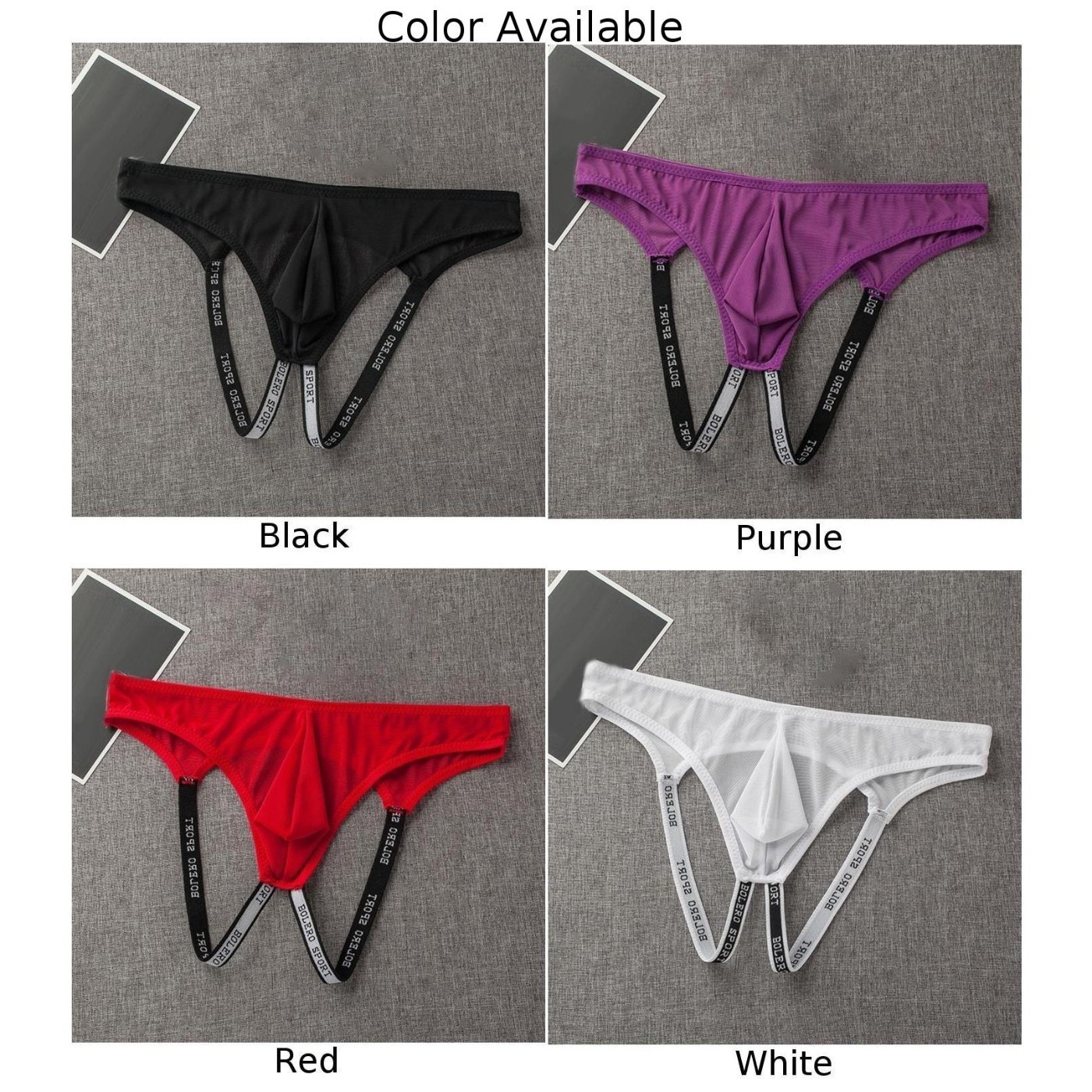 Mens Jock Strap Breathable Underwear Backless-Jockstrap Briefs Underpants Thong