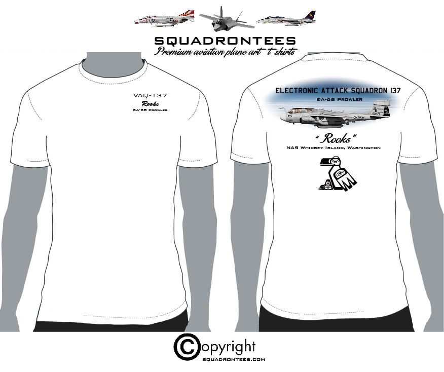 VAQ-137 Rooks EA-6B Squadron T-Shirt – USN Licensed Product